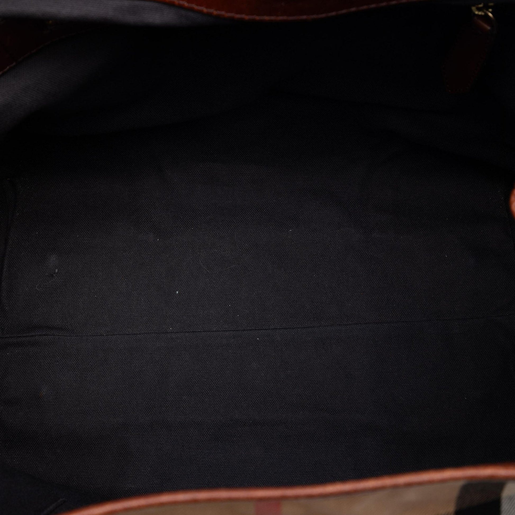 Burberry Small House Check Canvas Bridle Canterbury Tote