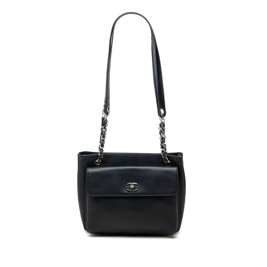 Chanel CC Caviar Front Pocket Shoulder Bag