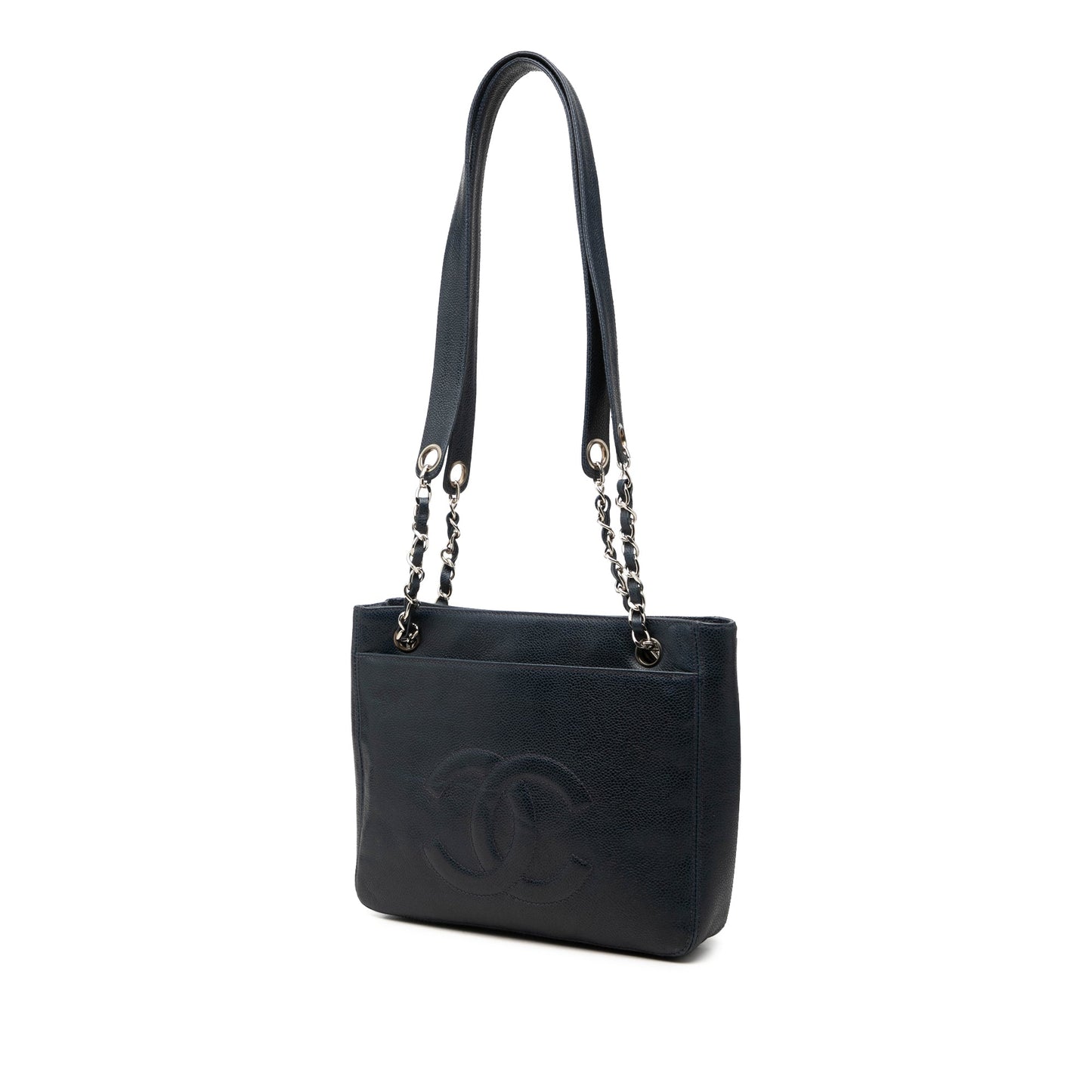 Chanel CC Caviar Front Pocket Shoulder Bag