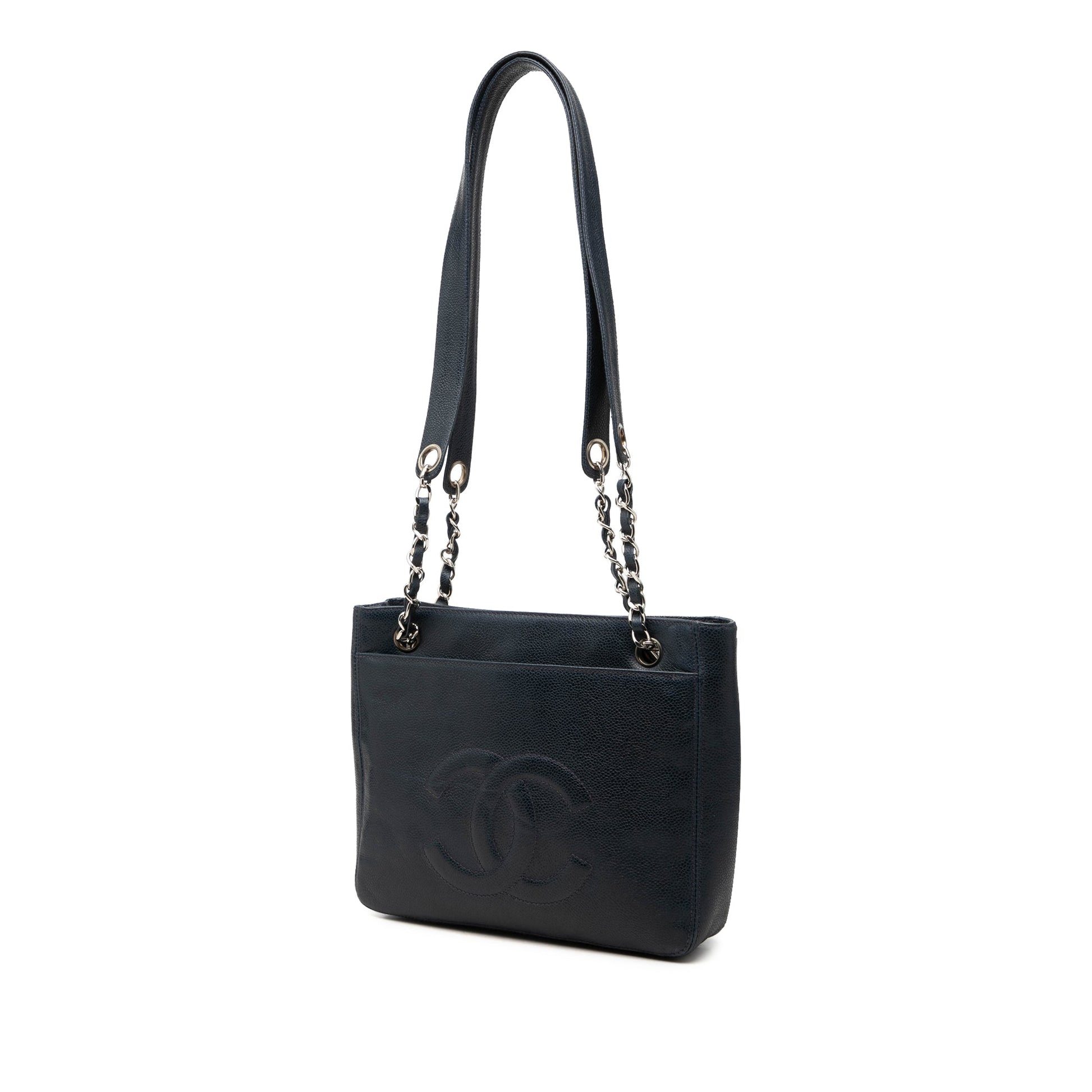Chanel CC Caviar Front Pocket Shoulder Bag
