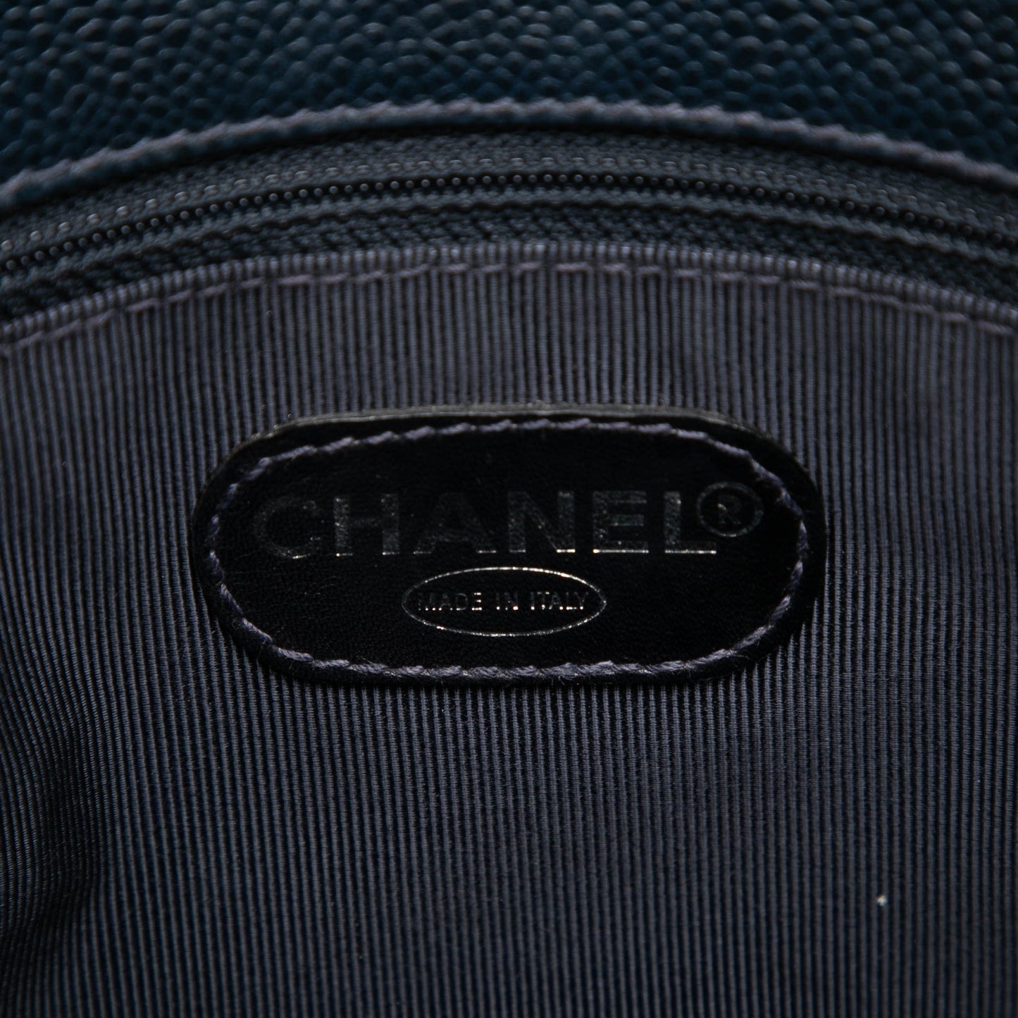 Chanel CC Caviar Front Pocket Shoulder Bag