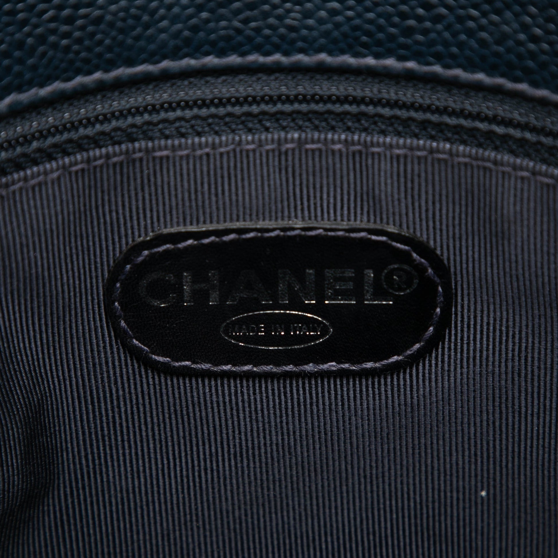 Chanel CC Caviar Front Pocket Shoulder Bag