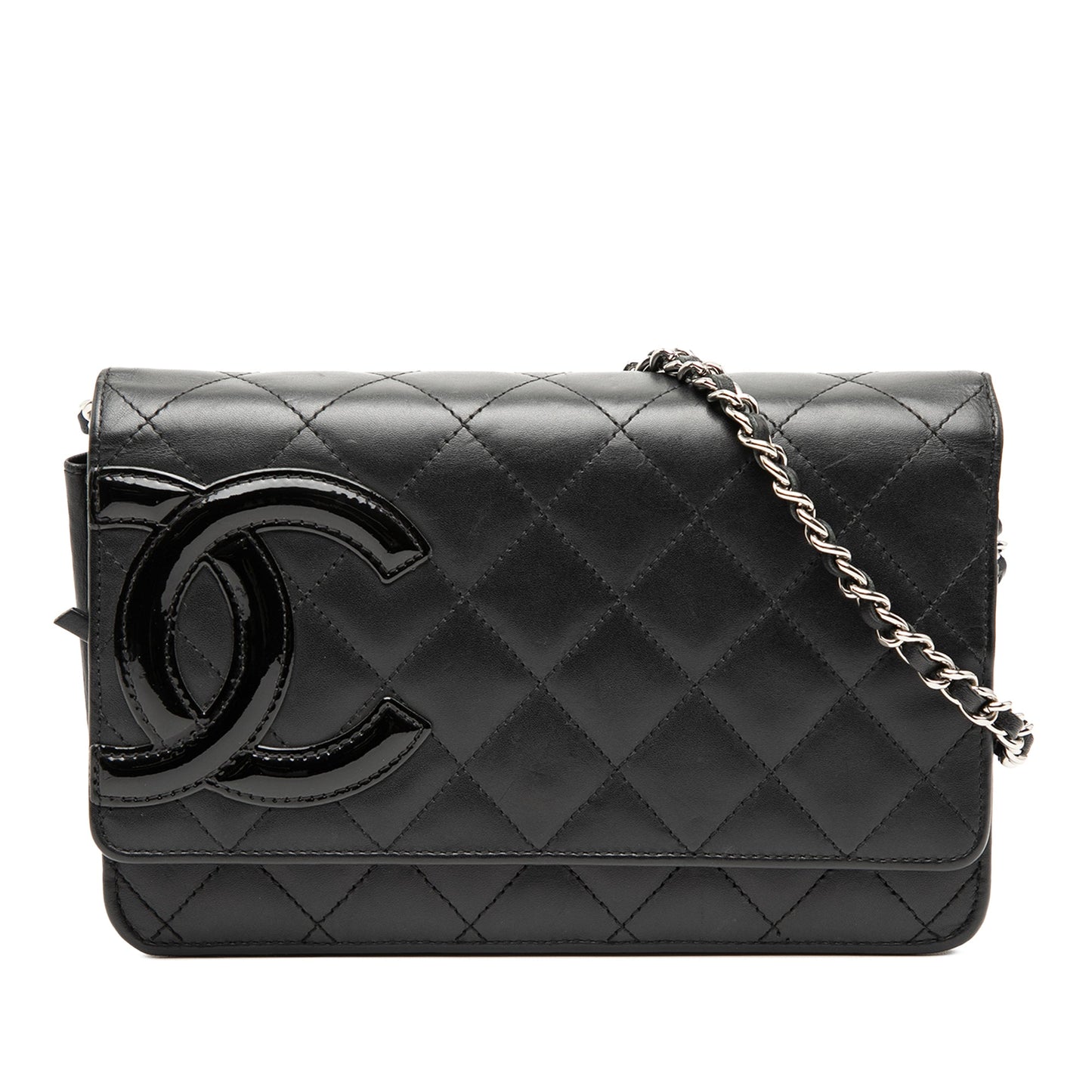 Chanel Quilted Lambskin Cambon Ligne Wallet On Chain