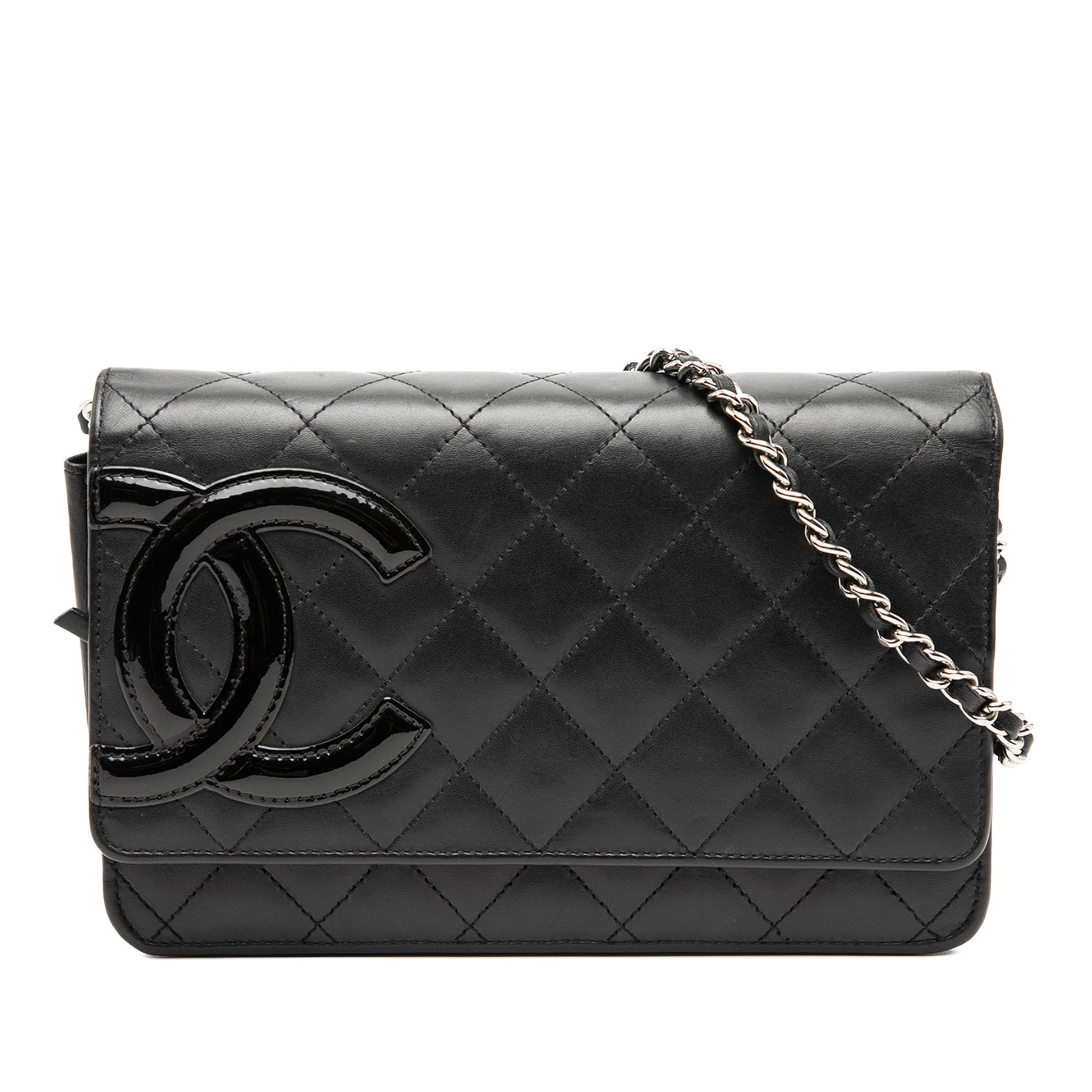 Chanel Quilted Lambskin Cambon Ligne Wallet On Chain