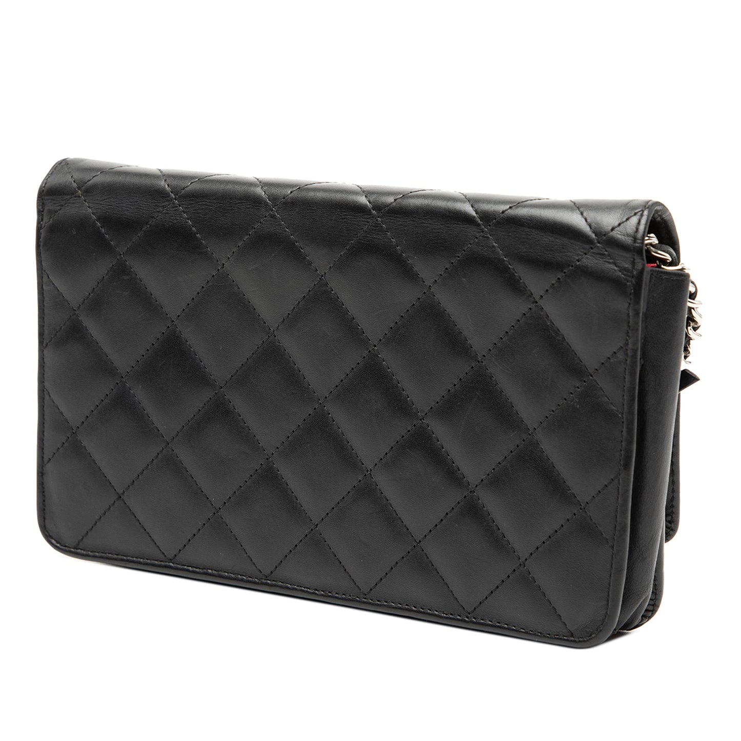Chanel Quilted Lambskin Cambon Ligne Wallet On Chain