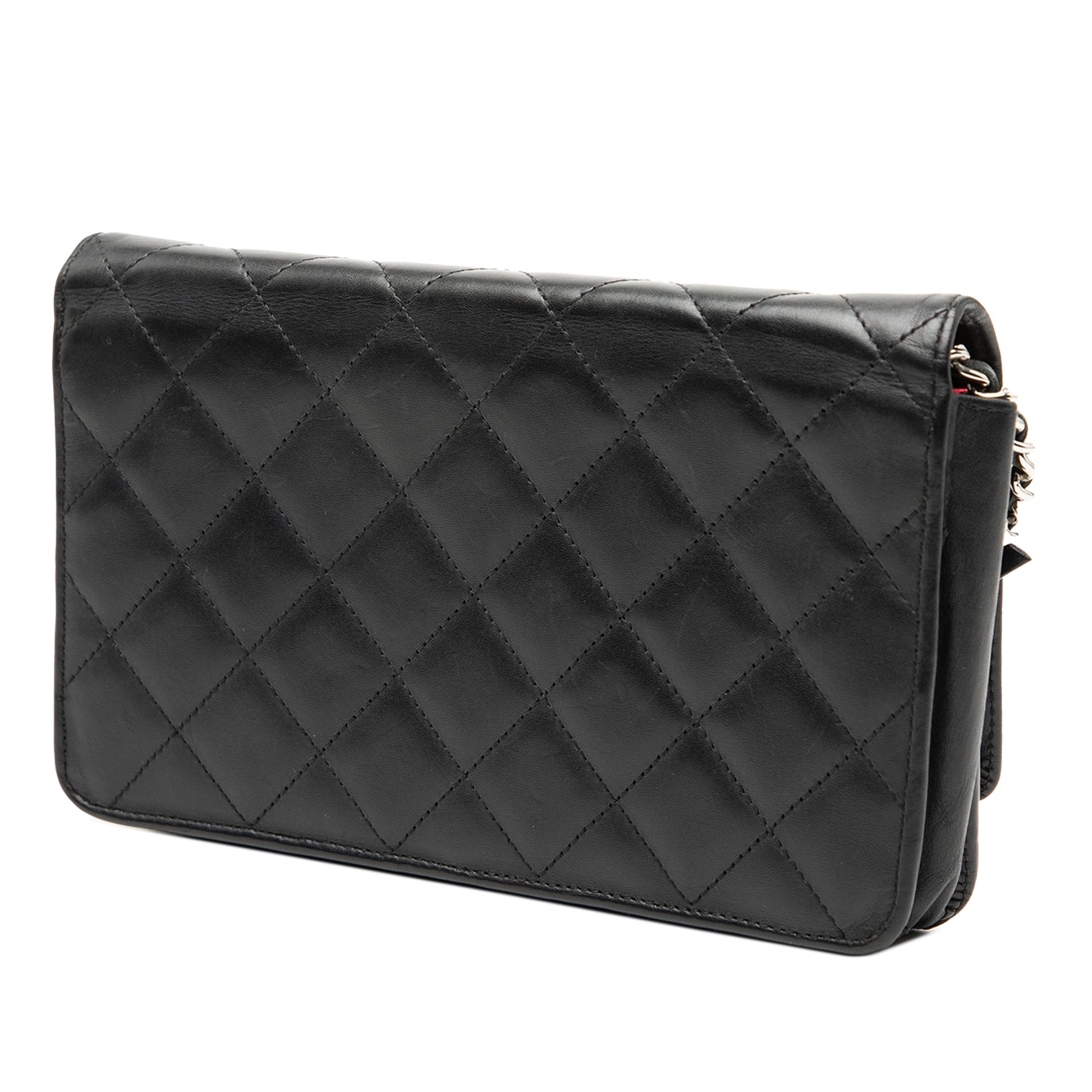 Chanel Quilted Lambskin Cambon Ligne Wallet On Chain