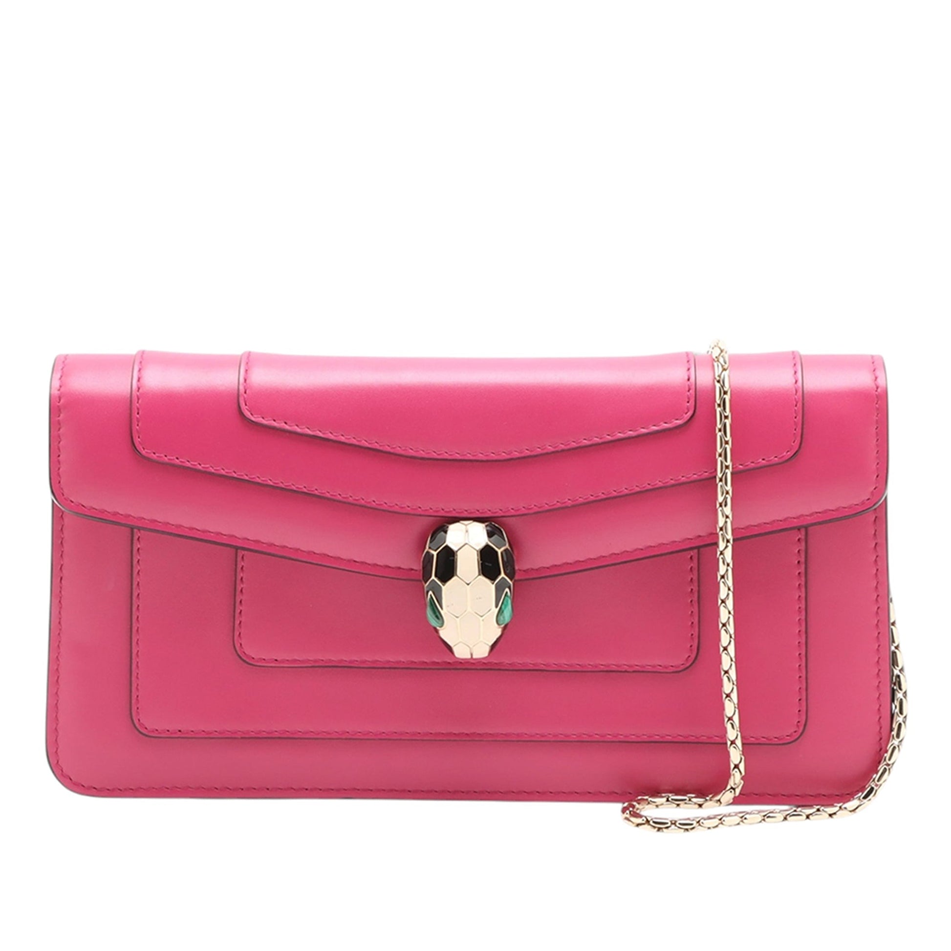 Bvlgari Leather Serpenti Forever Chain Crossbody