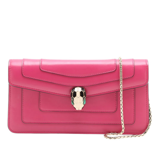 Bvlgari Leather Serpenti Forever Chain Crossbody