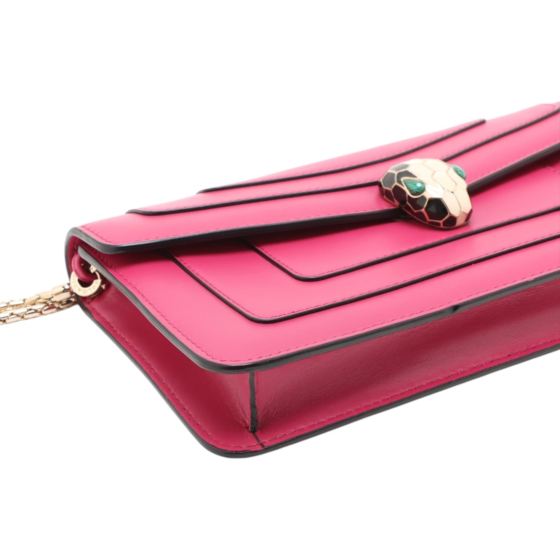 Bvlgari Leather Serpenti Forever Chain Crossbody