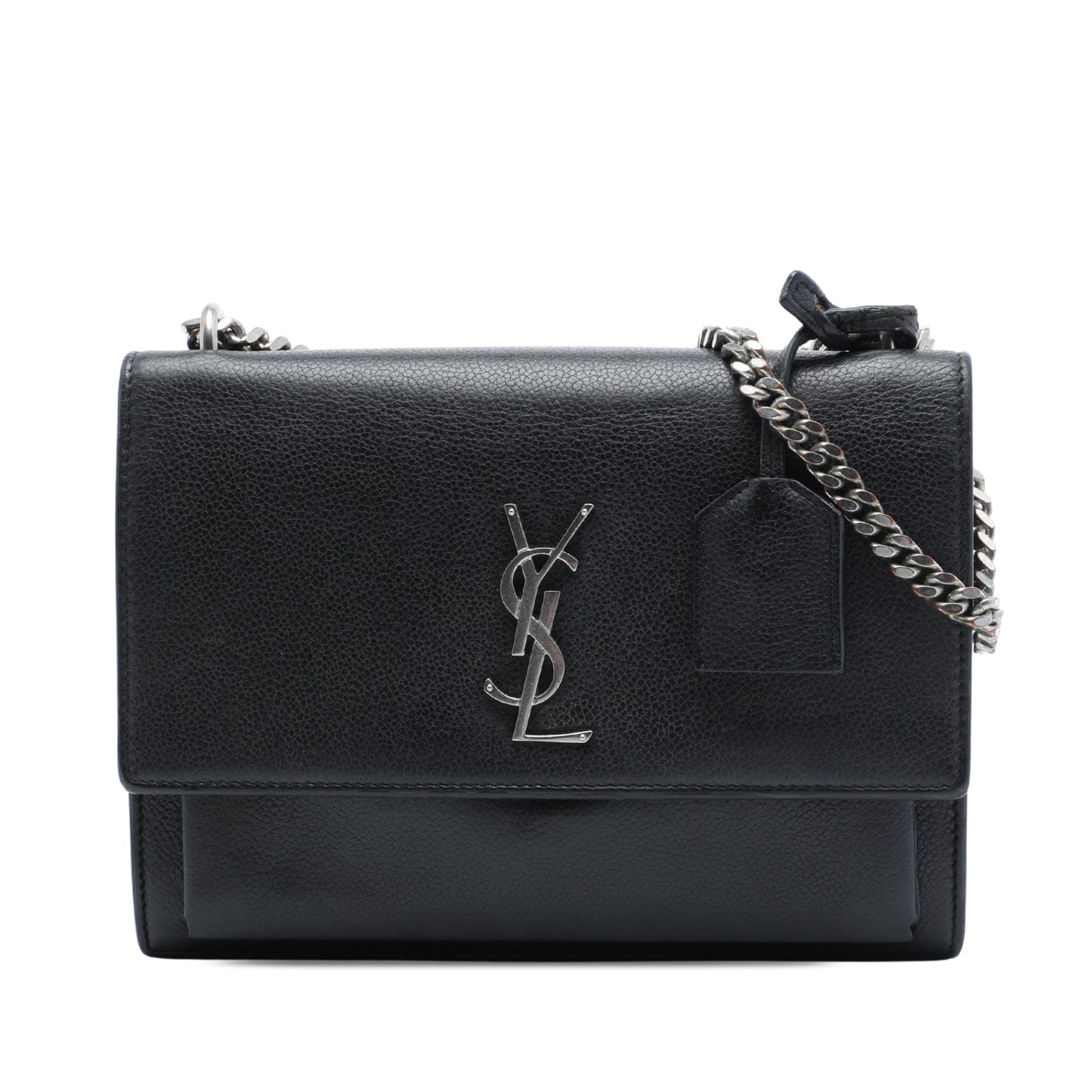 Saint Laurent Medium Grained Calfskin Monogram Sunset Crossbody