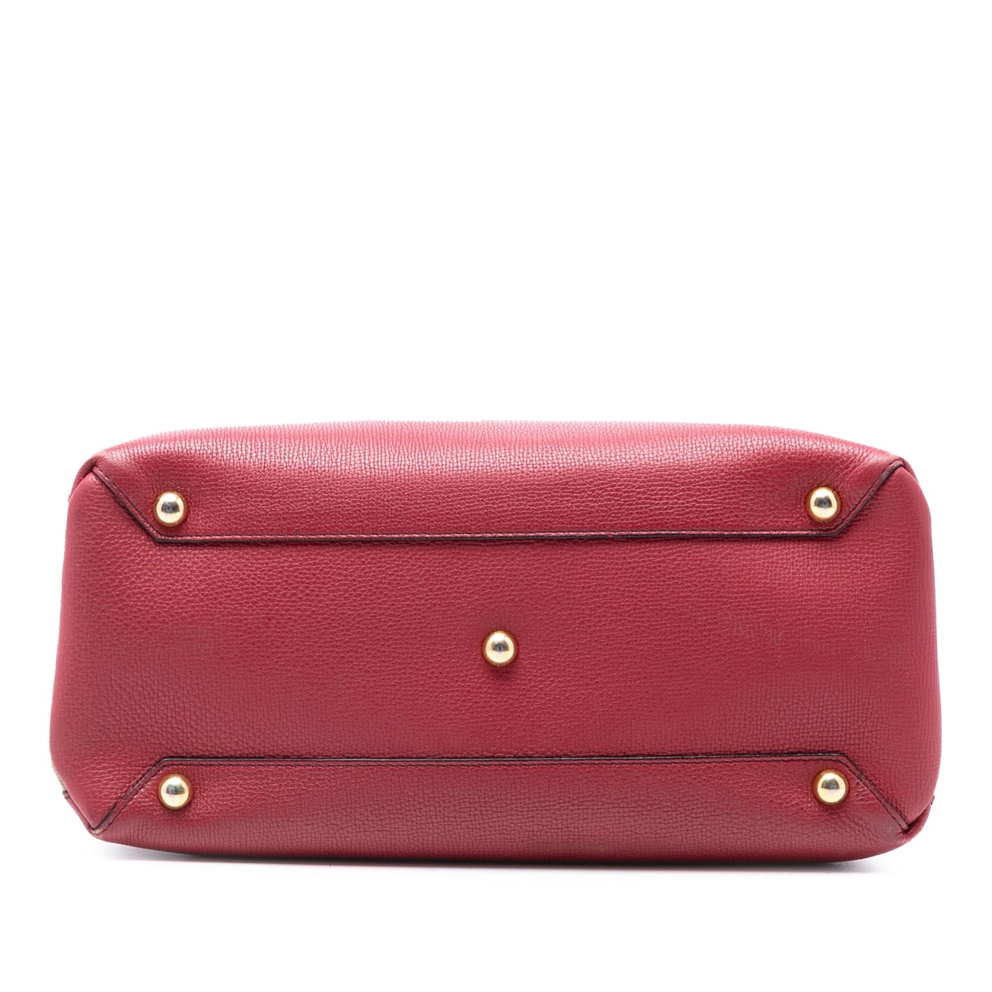 Burberry Medium Leather and House Check Banner Satchel