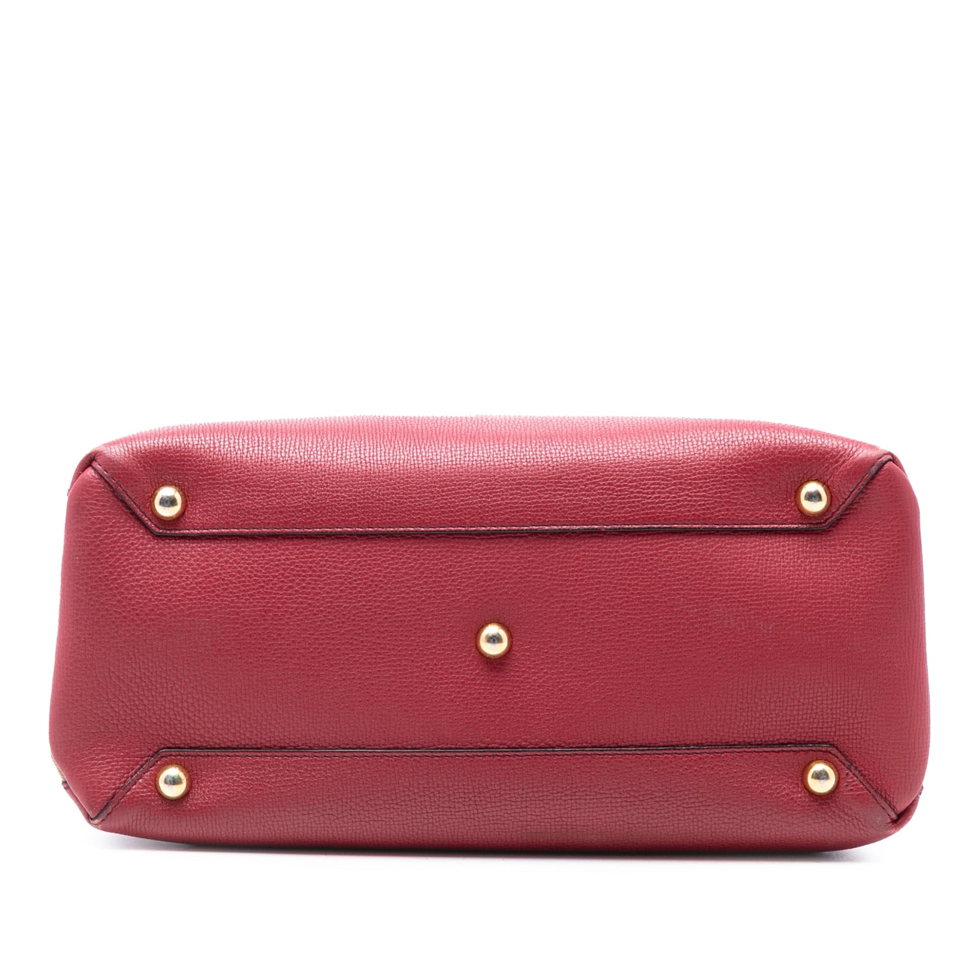 Burberry Medium Leather and House Check Banner Satchel