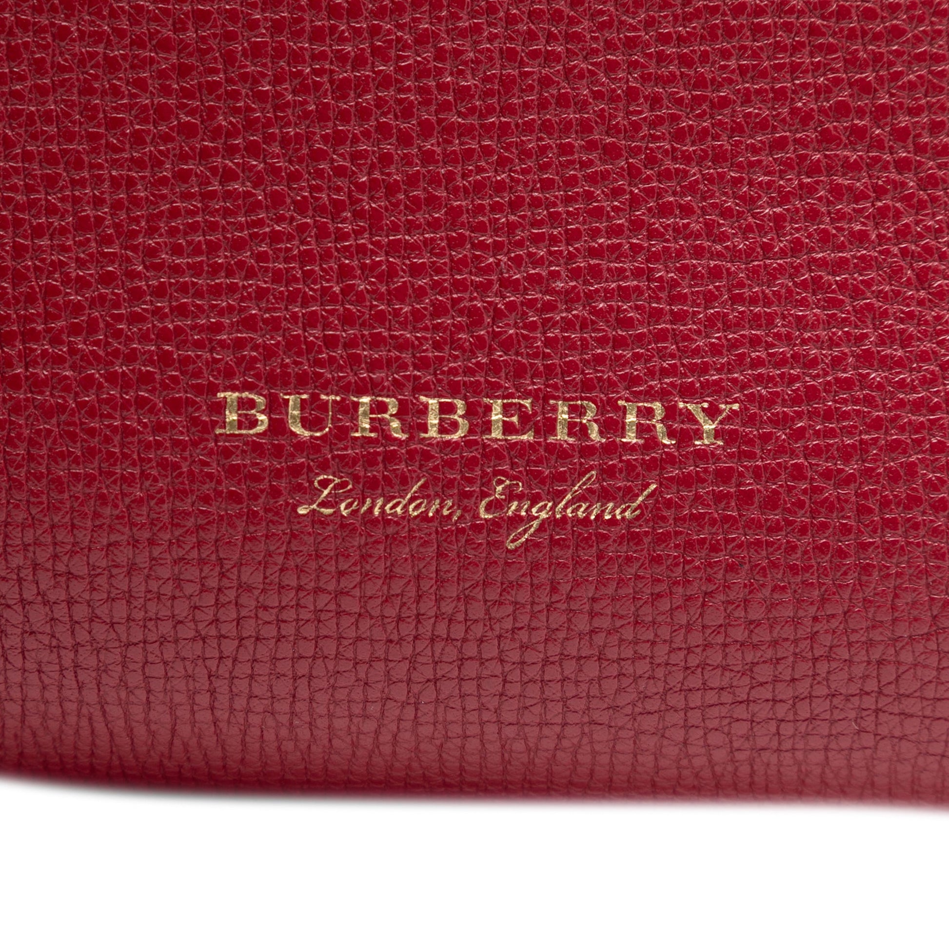 Burberry Medium Leather and House Check Banner Satchel
