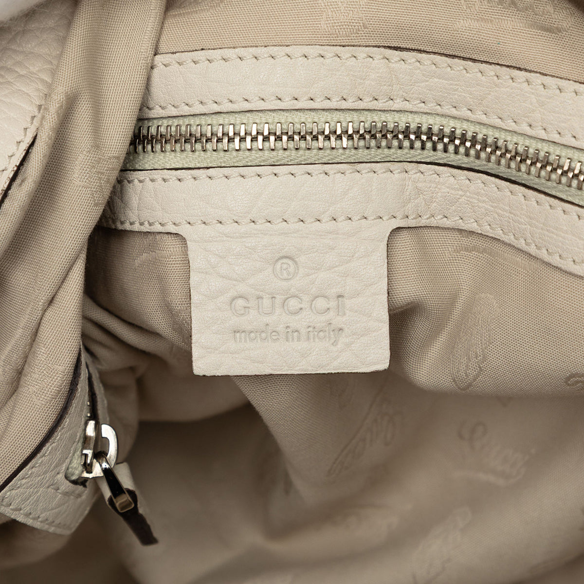 Gucci Large Leather Bamboo Bar Tote