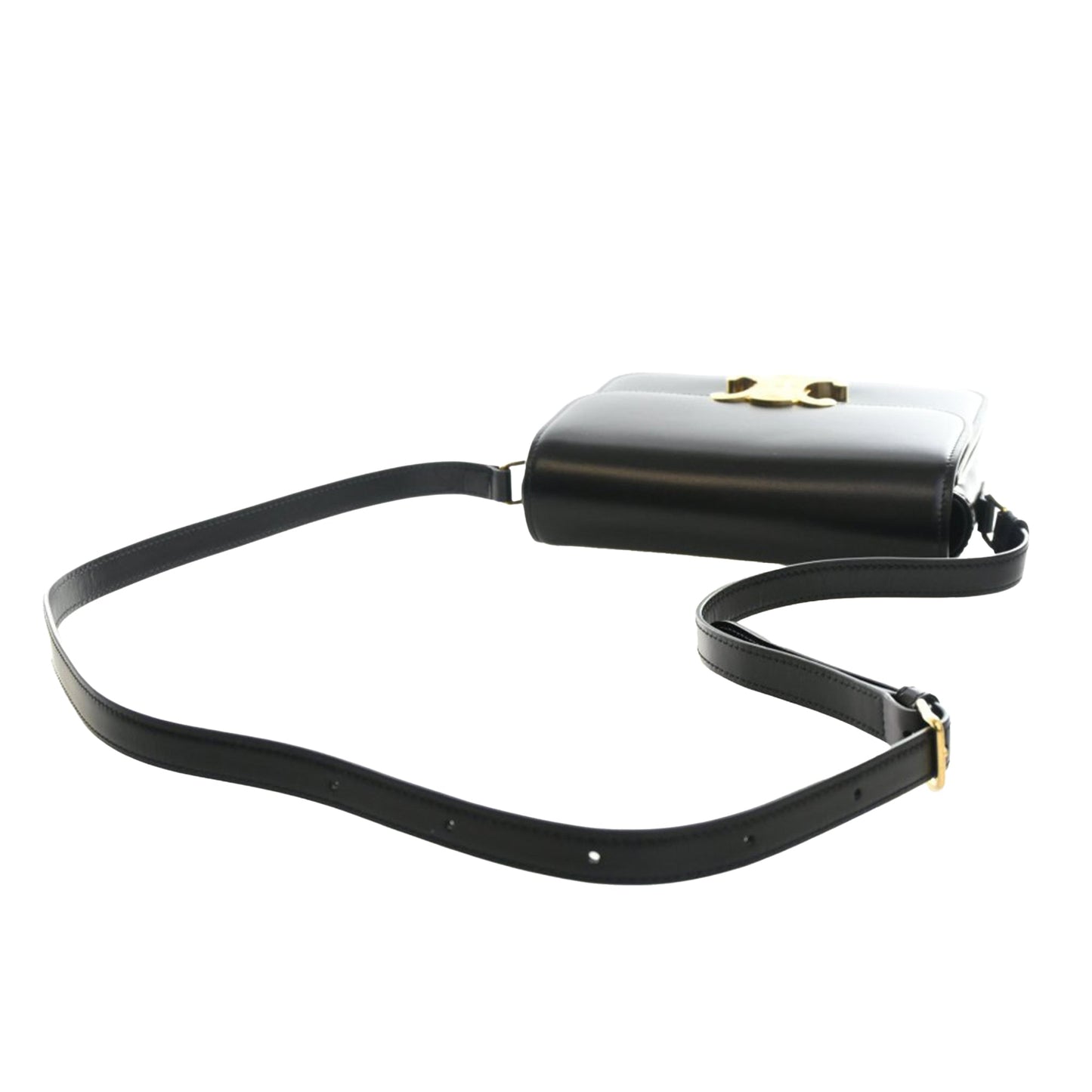 Celine Teen Shiny Calfskin Triomphe Crossbody