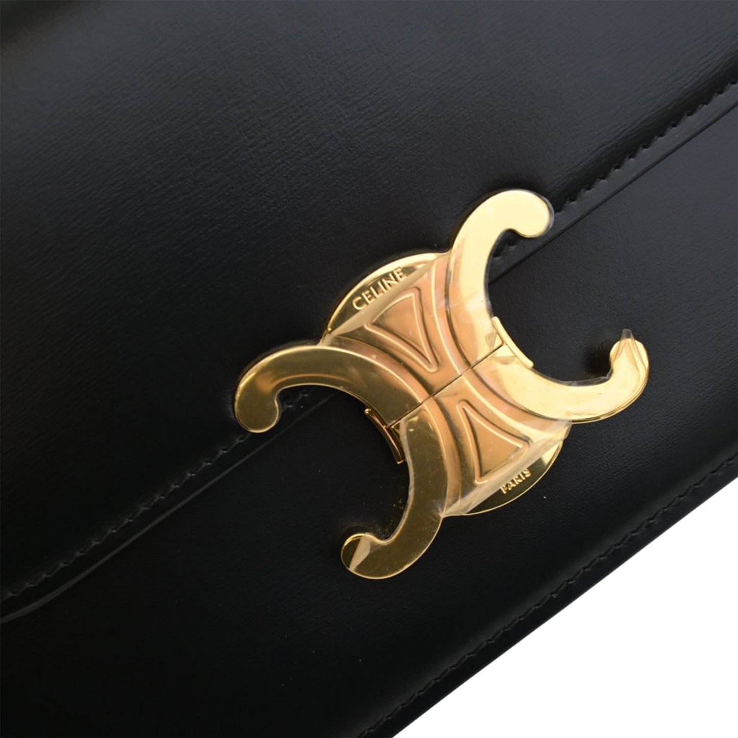 Celine Teen Shiny Calfskin Triomphe Crossbody