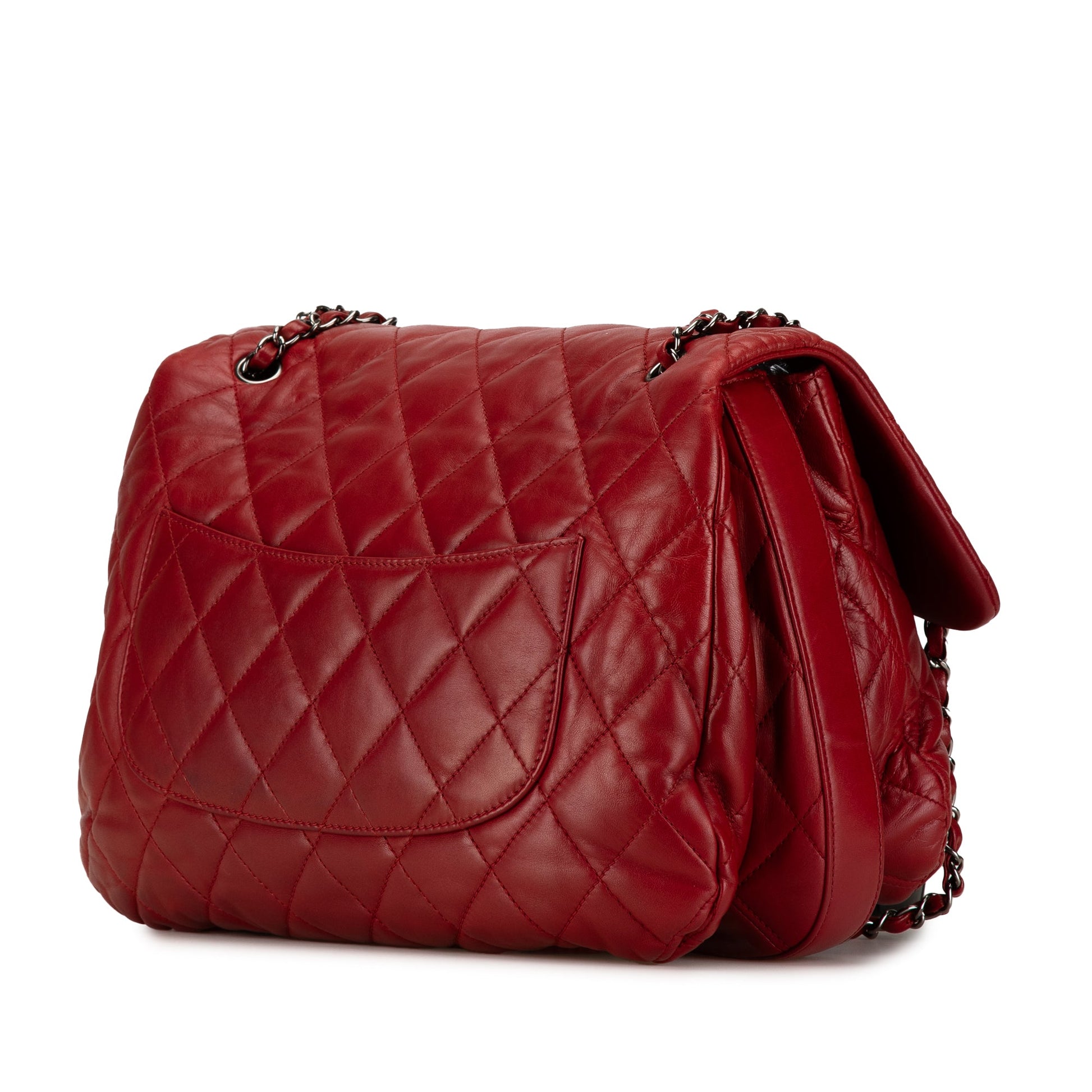 Chanel Maxi Lambskin 3 Accordion Flap
