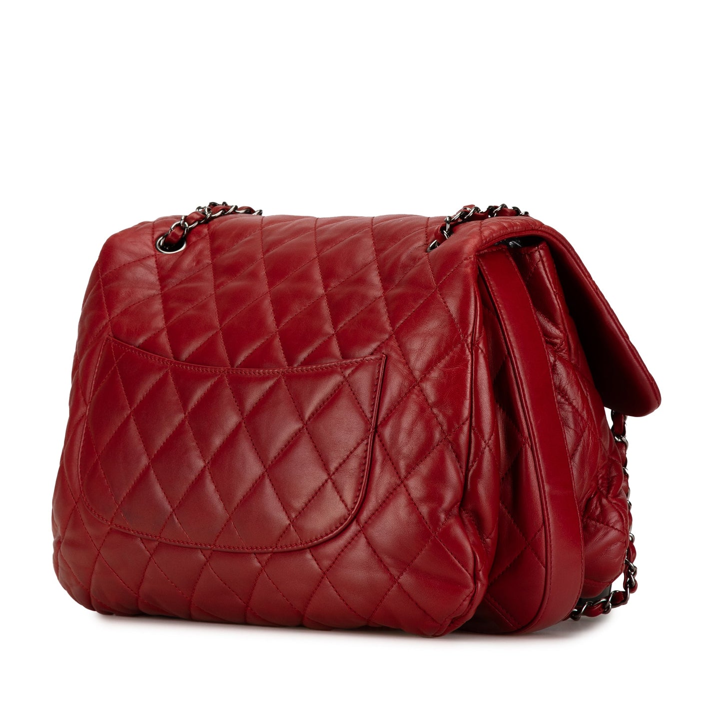 Chanel Maxi Lambskin 3 Accordion Flap