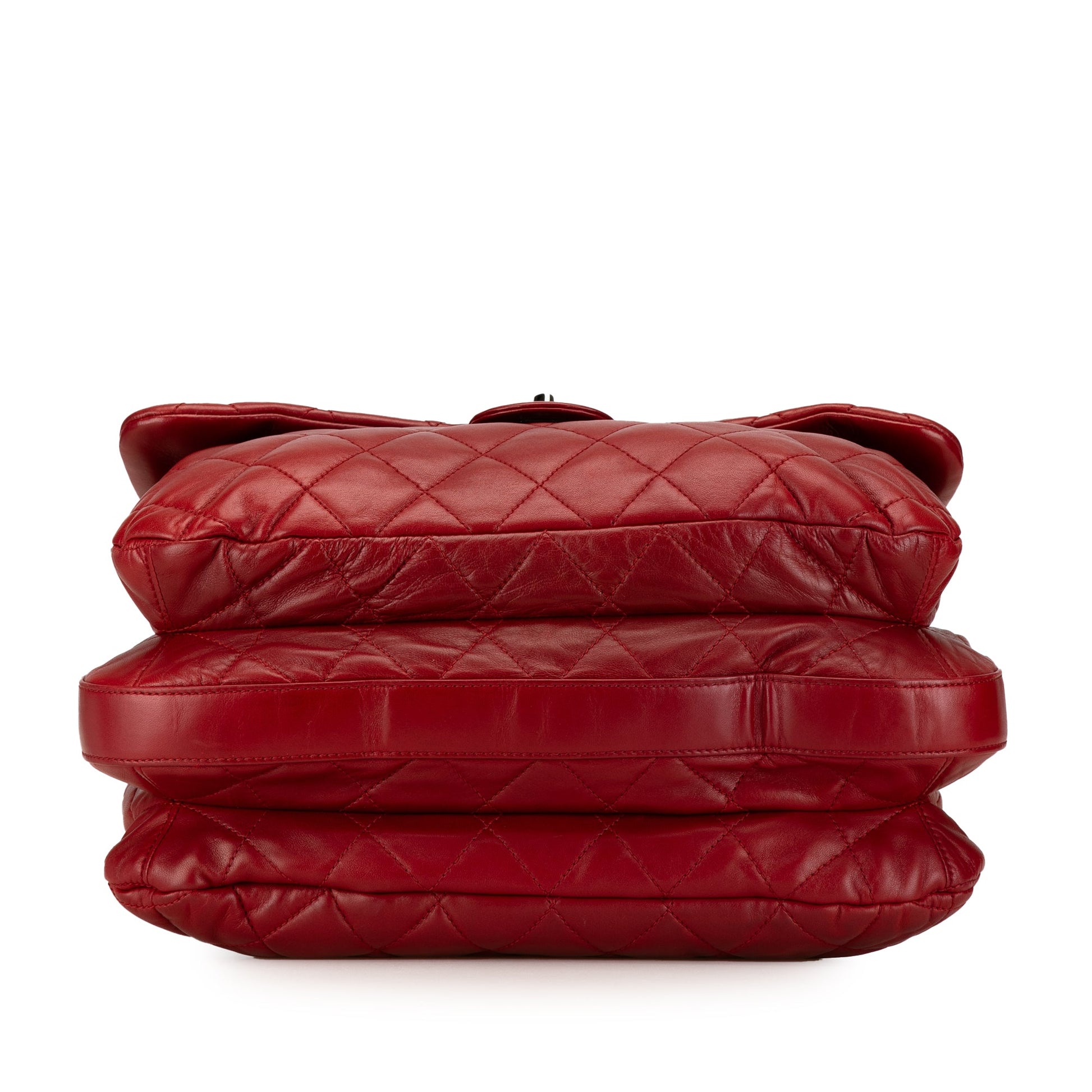 Chanel Maxi Lambskin 3 Accordion Flap