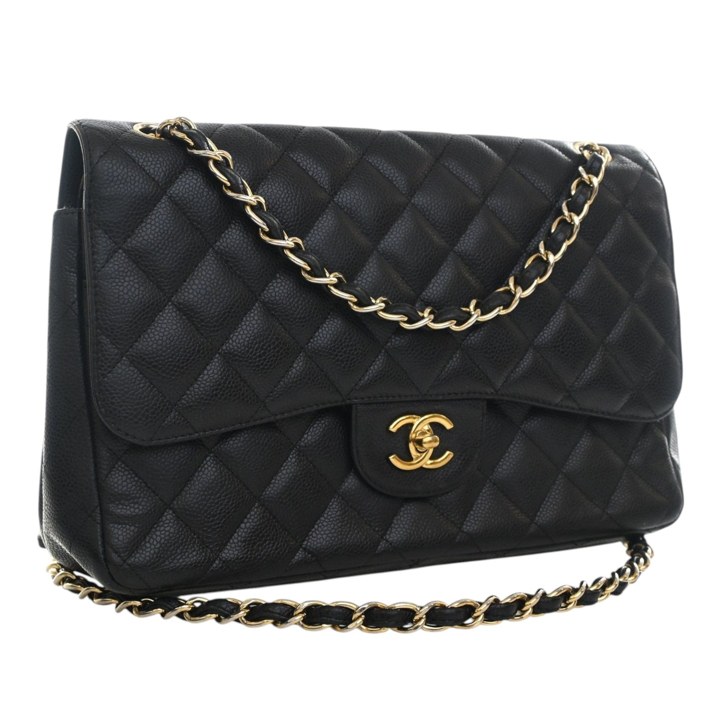 Chanel Jumbo Classic Caviar Double Flap