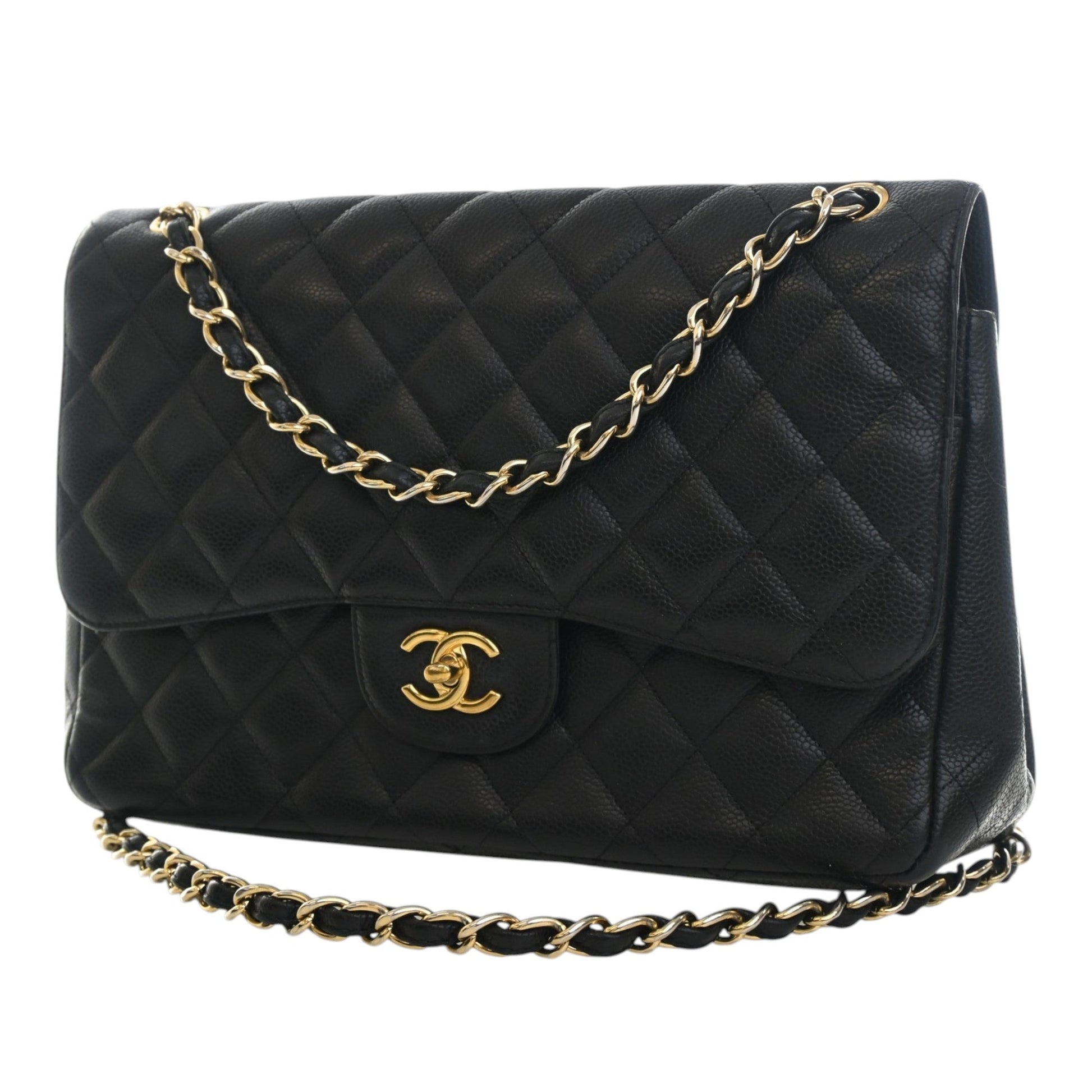Chanel Jumbo Classic Caviar Double Flap