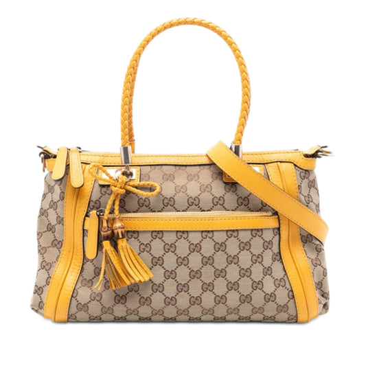 GG Canvas Bella Satchel