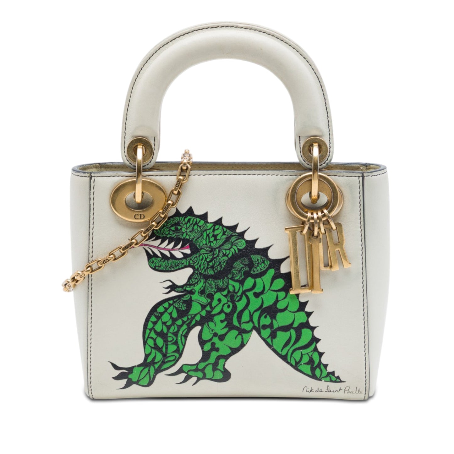 Dior Limited Edition Niki De Saint Phalle Mini Calfskin Dragon Lady Dior