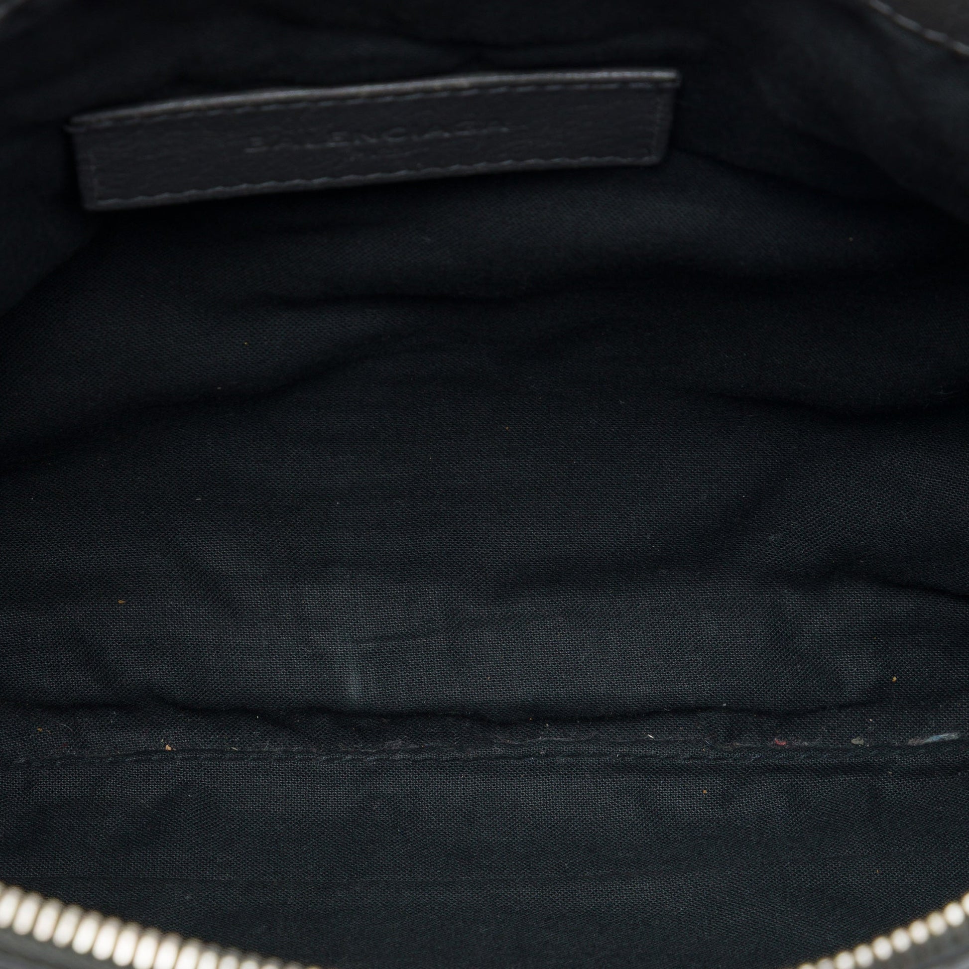 Balenciaga Lambskin Motocross Classic Clip Clutch M