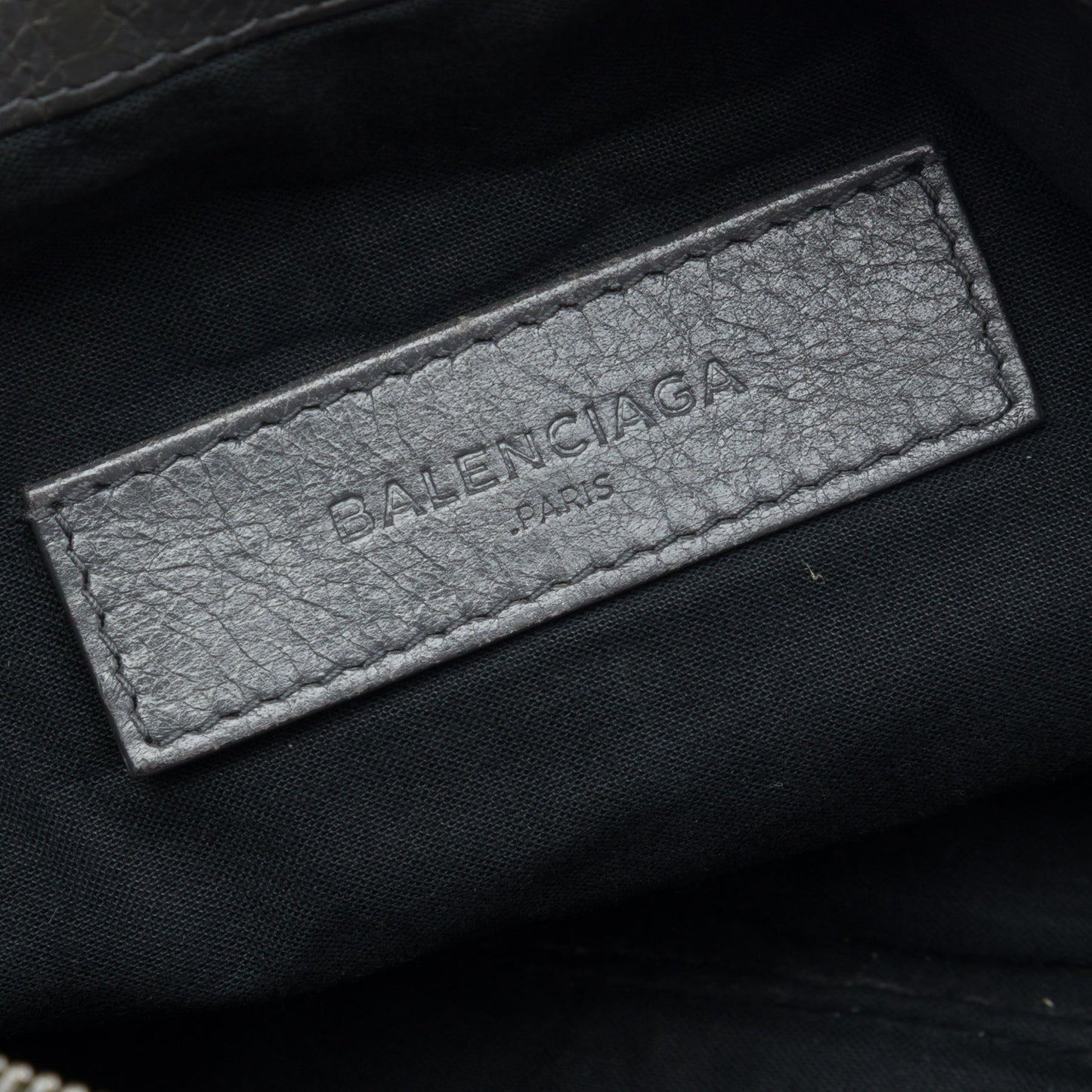 Balenciaga Lambskin Motocross Classic Clip Clutch M