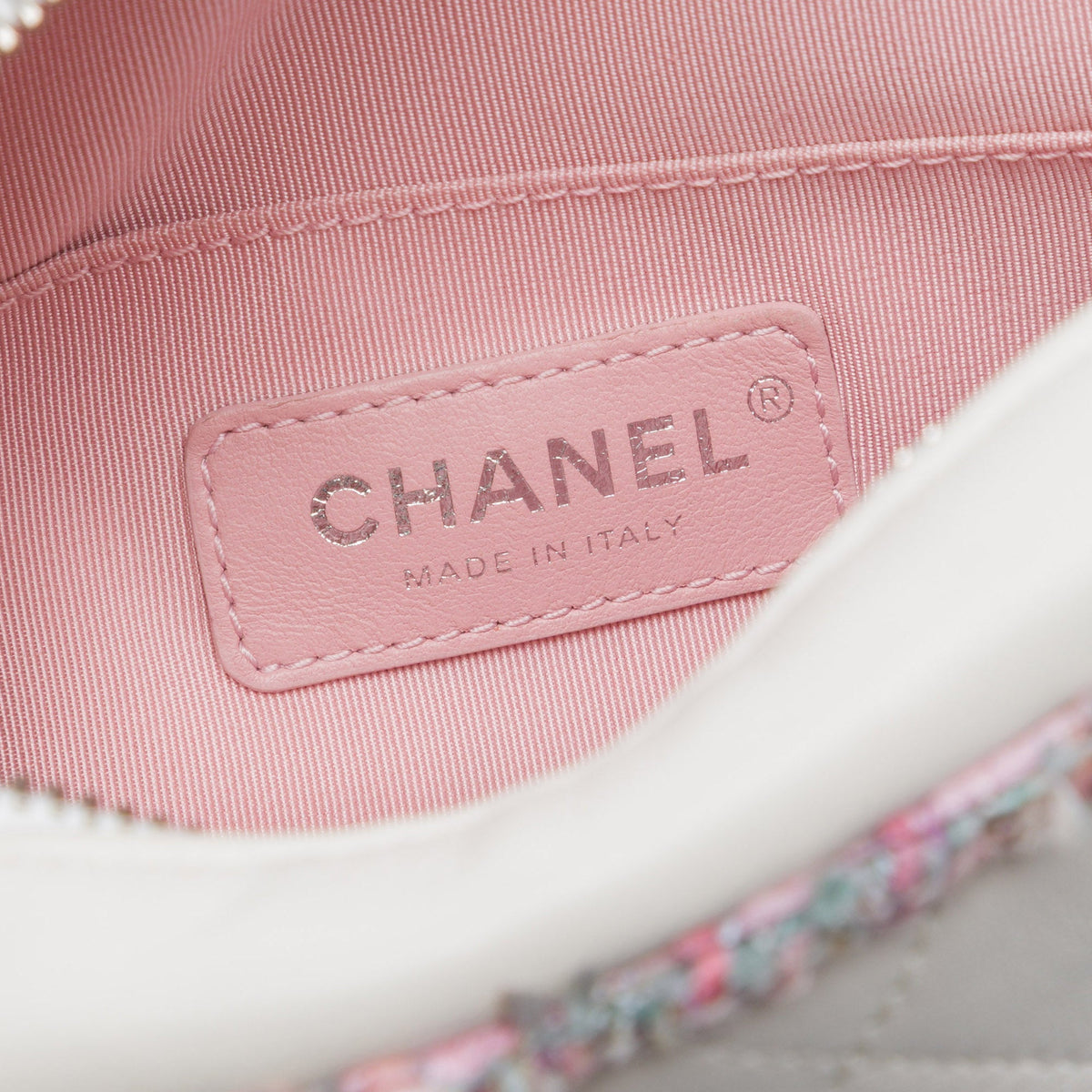 Chanel Quilted Lambskin and Tweed Elegant Satchel