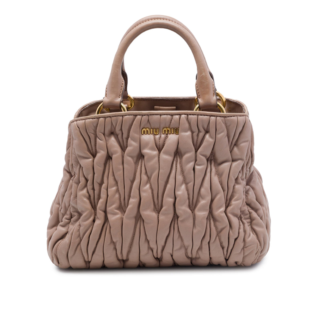 Miu Miu Matelasse Nappa Satchel