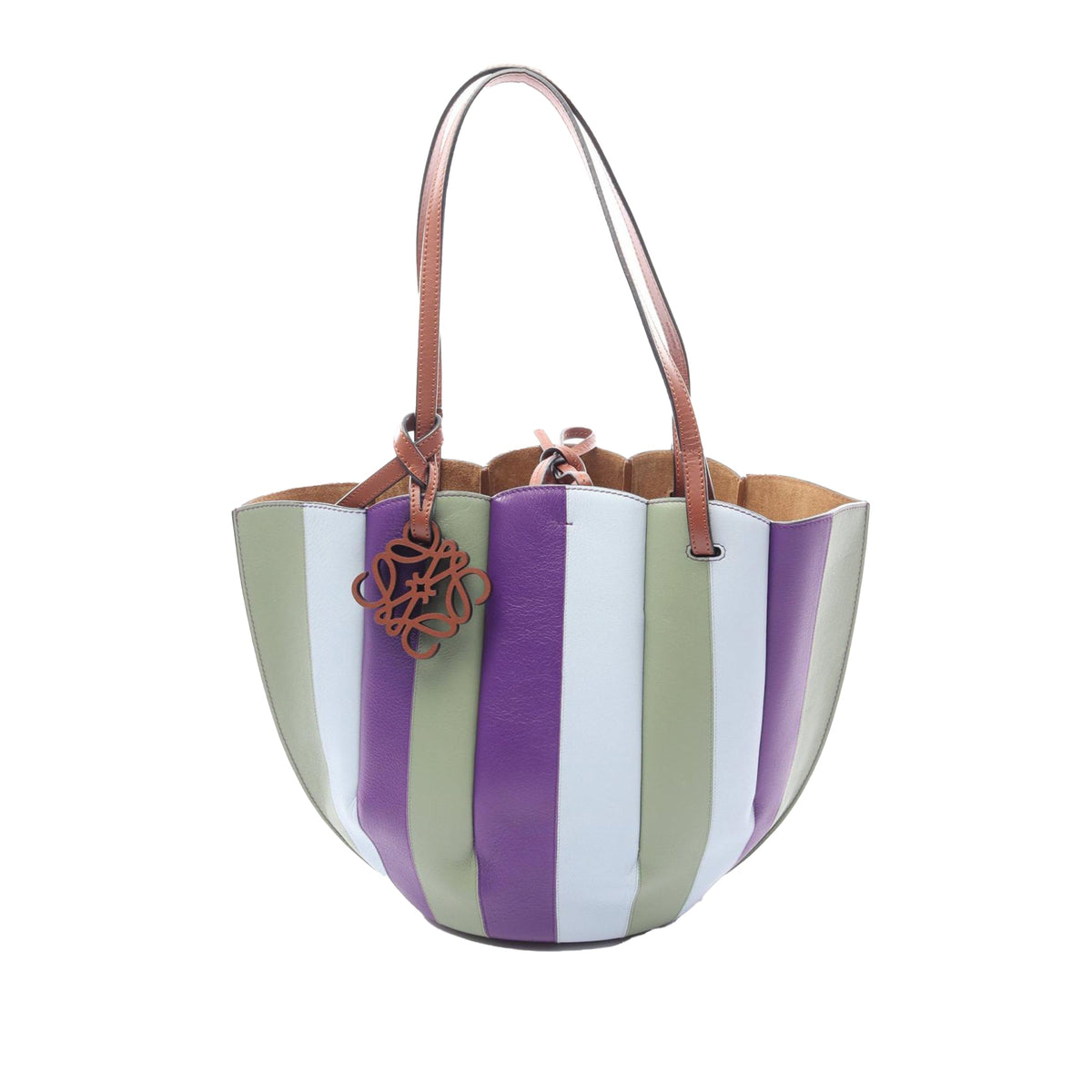 LOEWE Small Leather Shell Tote