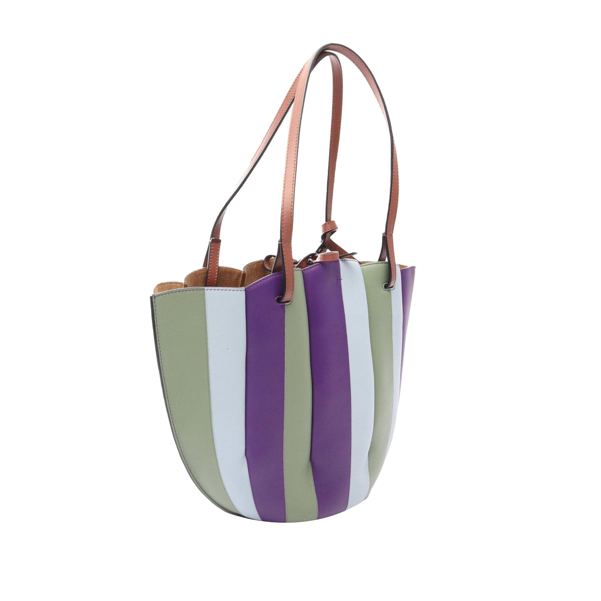 LOEWE Small Leather Shell Tote