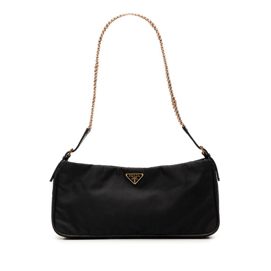 Prada Tessuto Chain Shoulder Bag