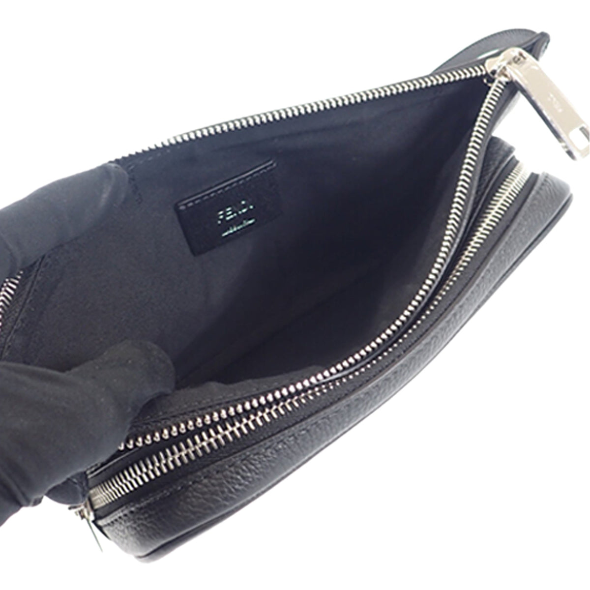 Fendi Grained Calfskin Roma Belt Bag