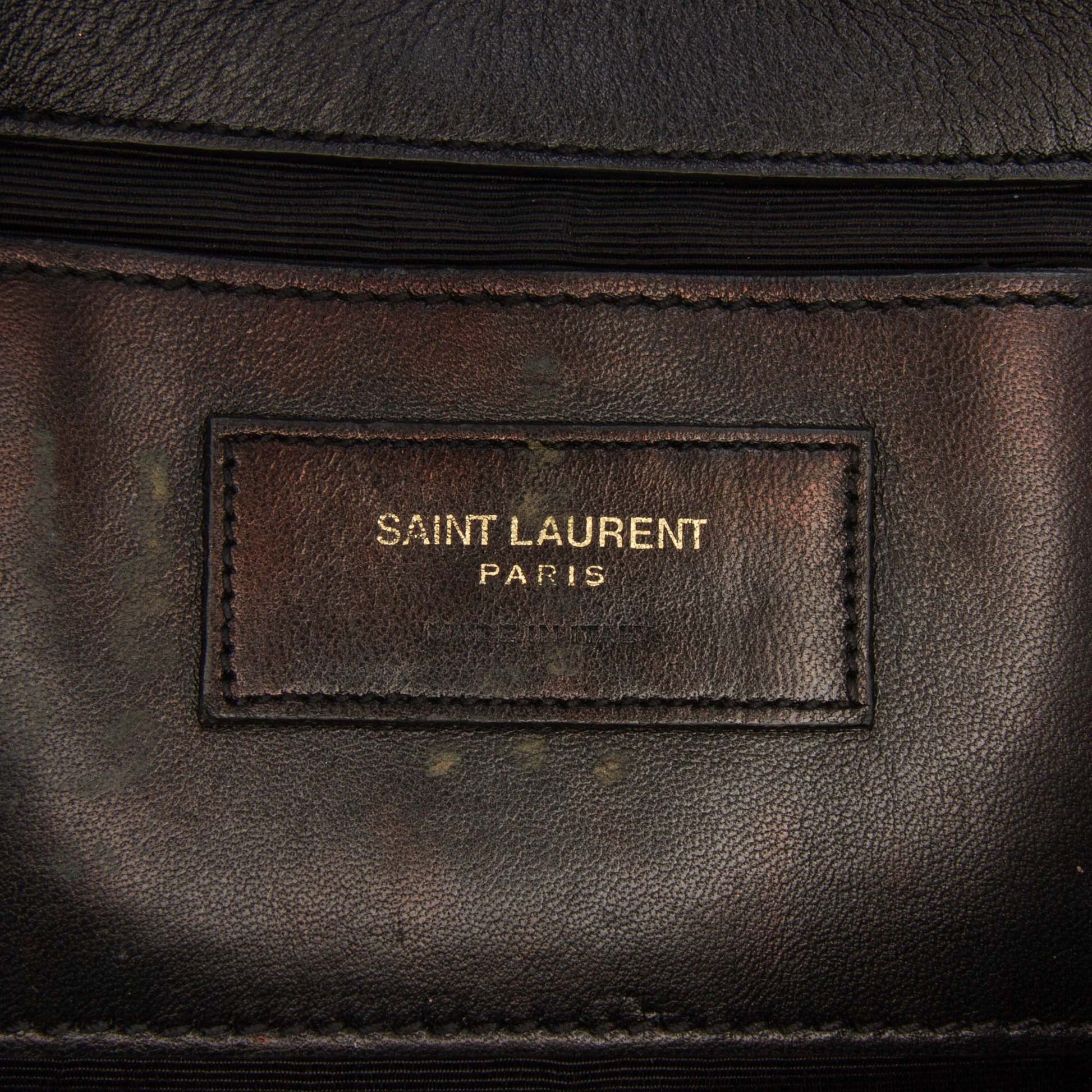 Saint Laurent Medium Smooth Calfskin Braided Monogram Kate Crossbody