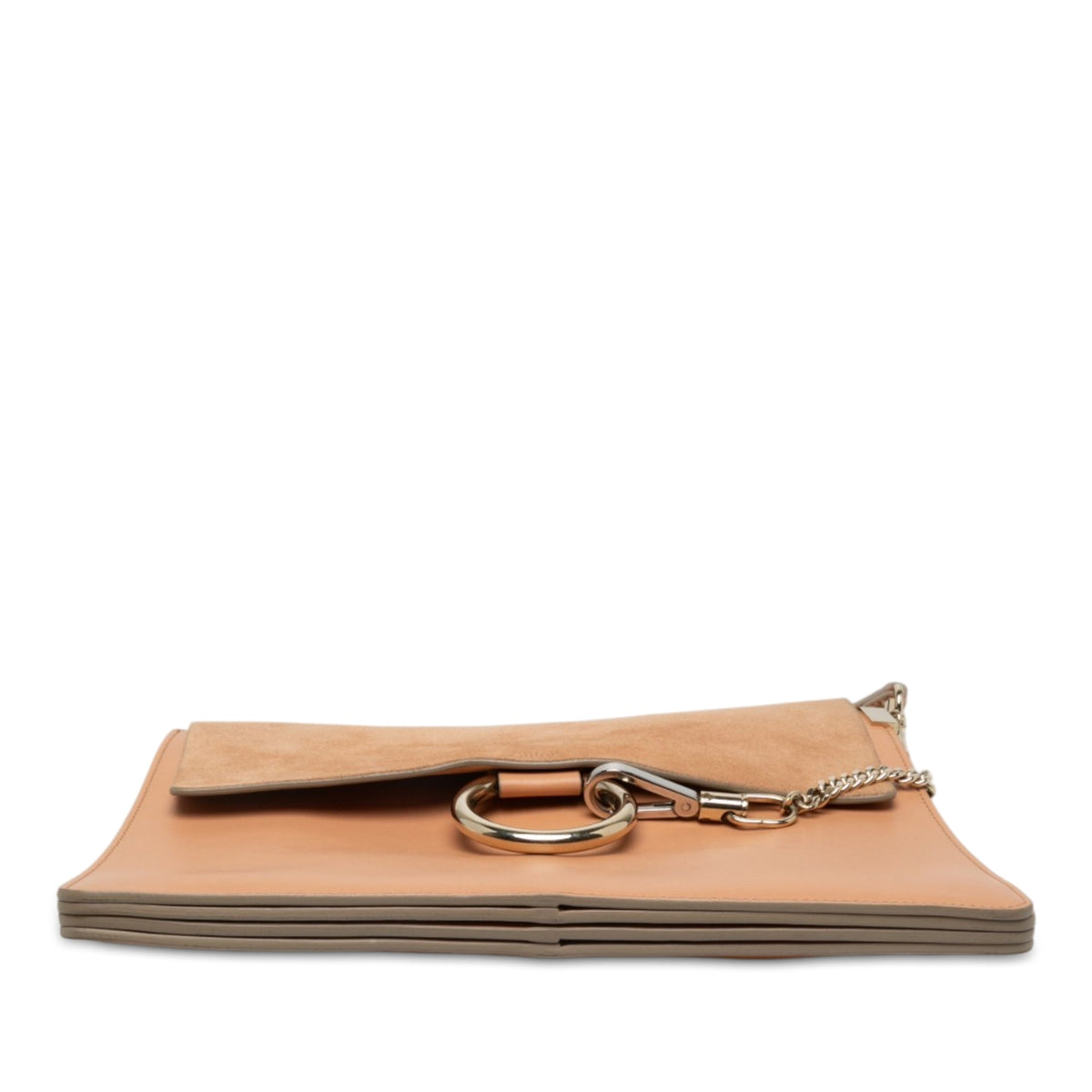 Chloé Medium Calfskin and Suede Faye Crossbody — Brown