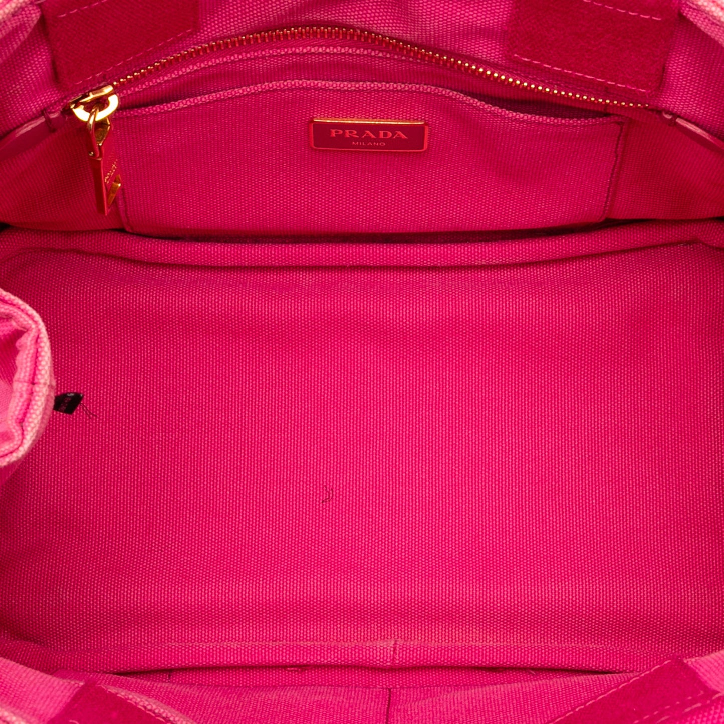 Prada Small Canvas Canapa Logo Satchel