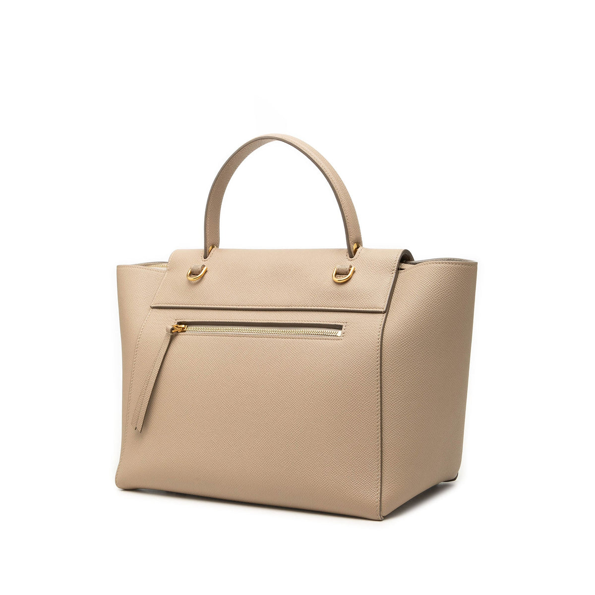 Celine Mini Grained Calfskin Belt Bag — Beige