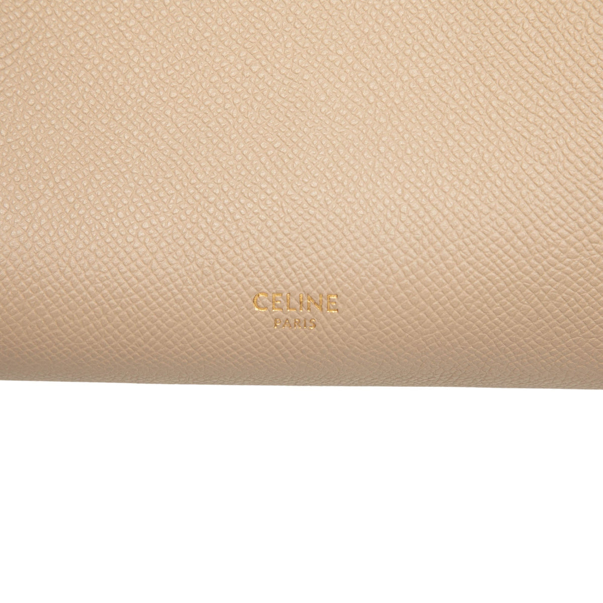 Celine Mini Grained Calfskin Belt Bag — Beige