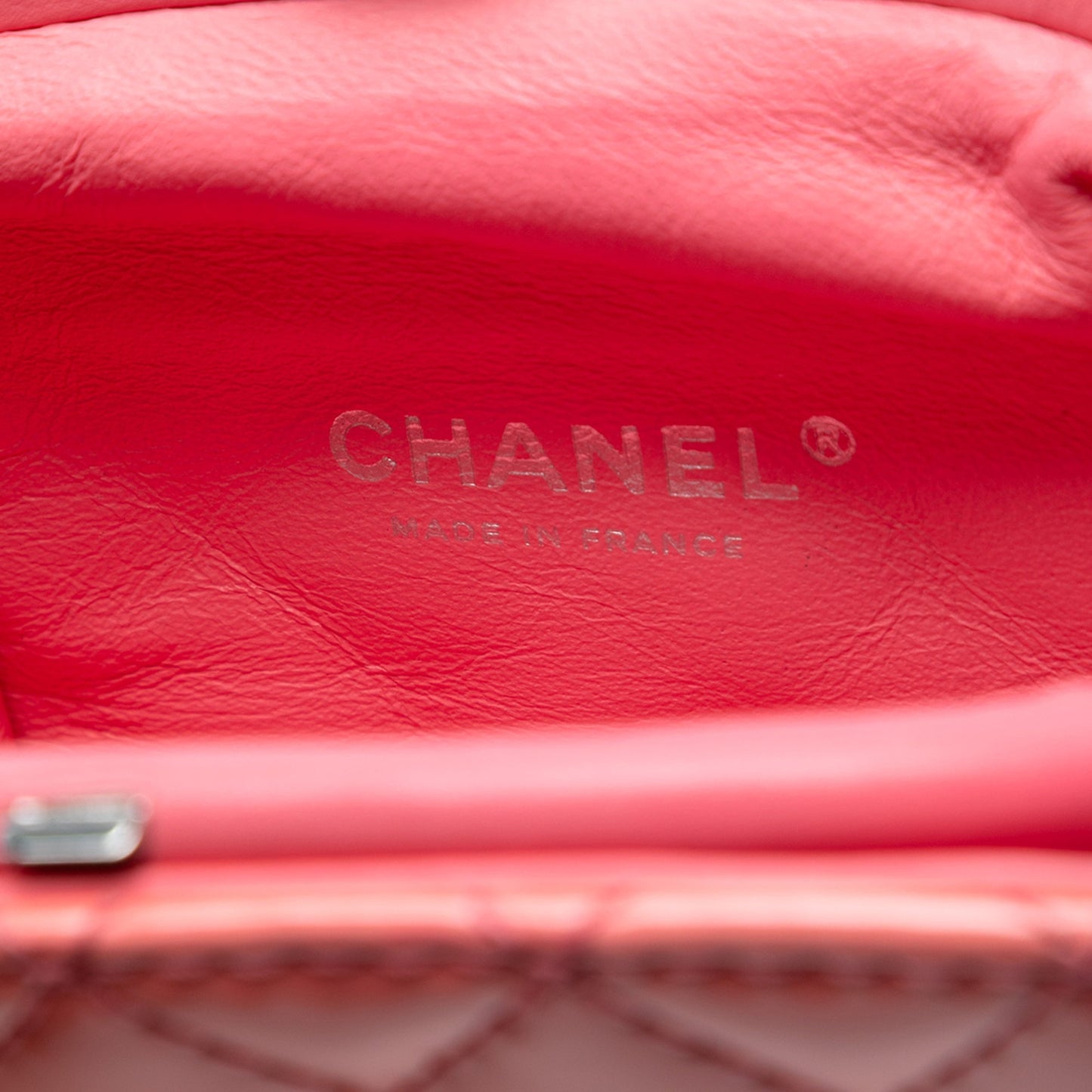 Chanel CC Quilted Patent Frame Clutch with Chain