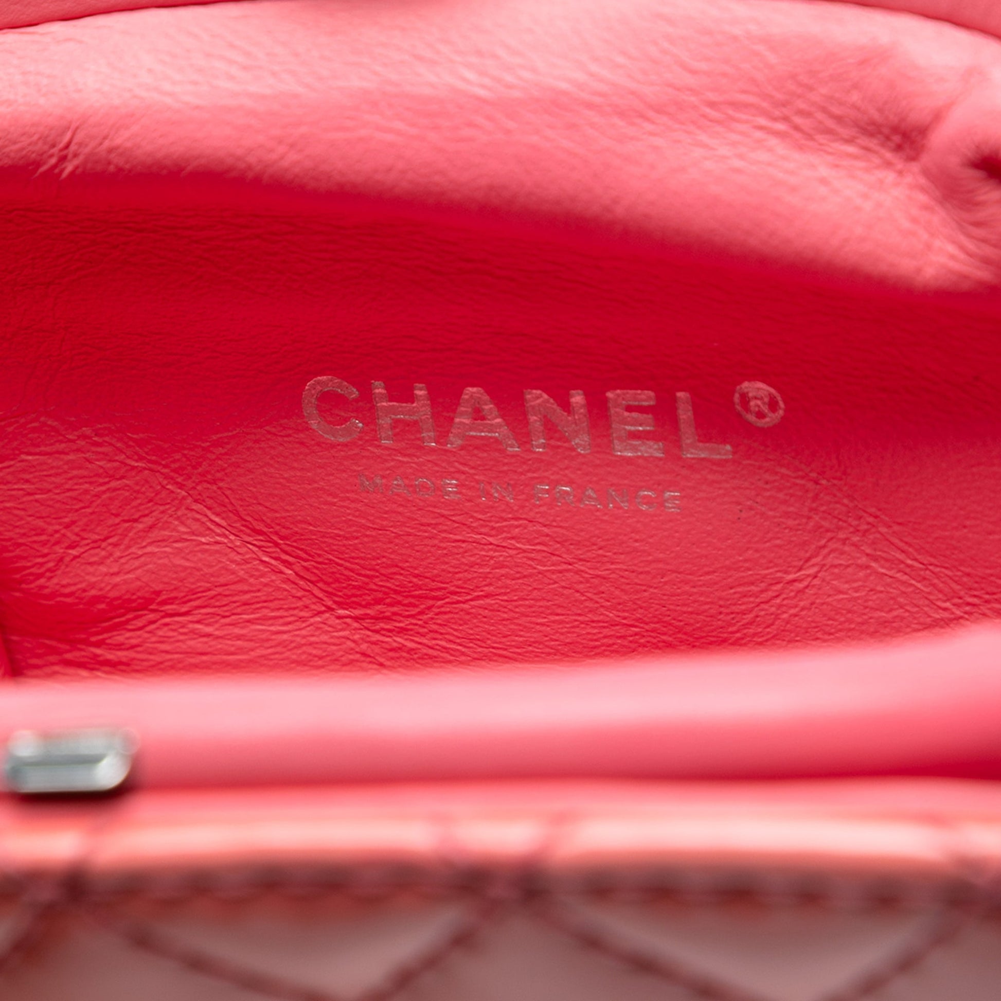 Chanel CC Quilted Patent Frame Clutch with Chain