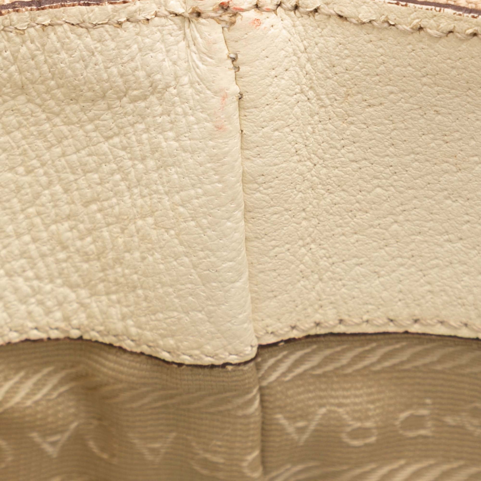 Prada Cinghiale Trimmed Canvas Canapa Tote