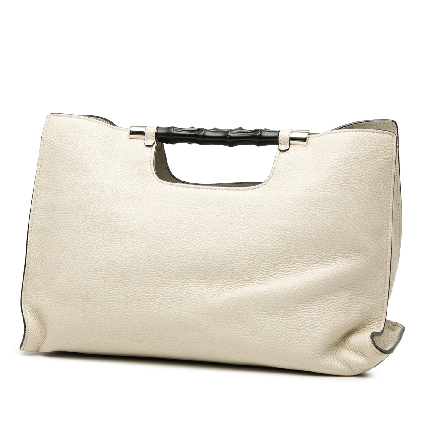 Gucci Medium Calfskin Bamboo Daily Shopper Satchel