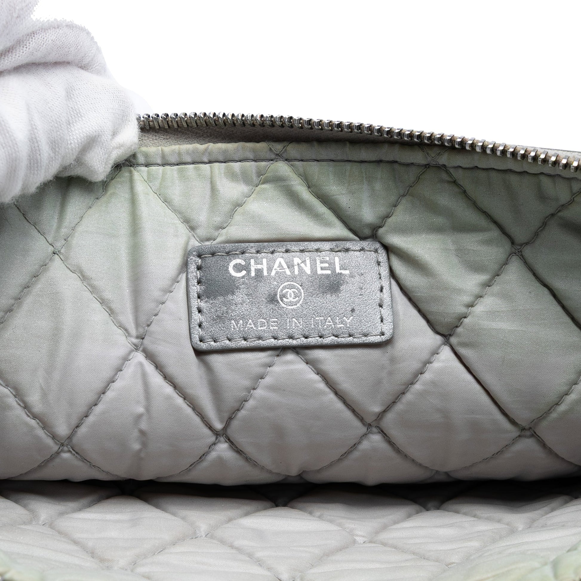 Chanel Medium Quilted Caviar Boy O Case Clutch