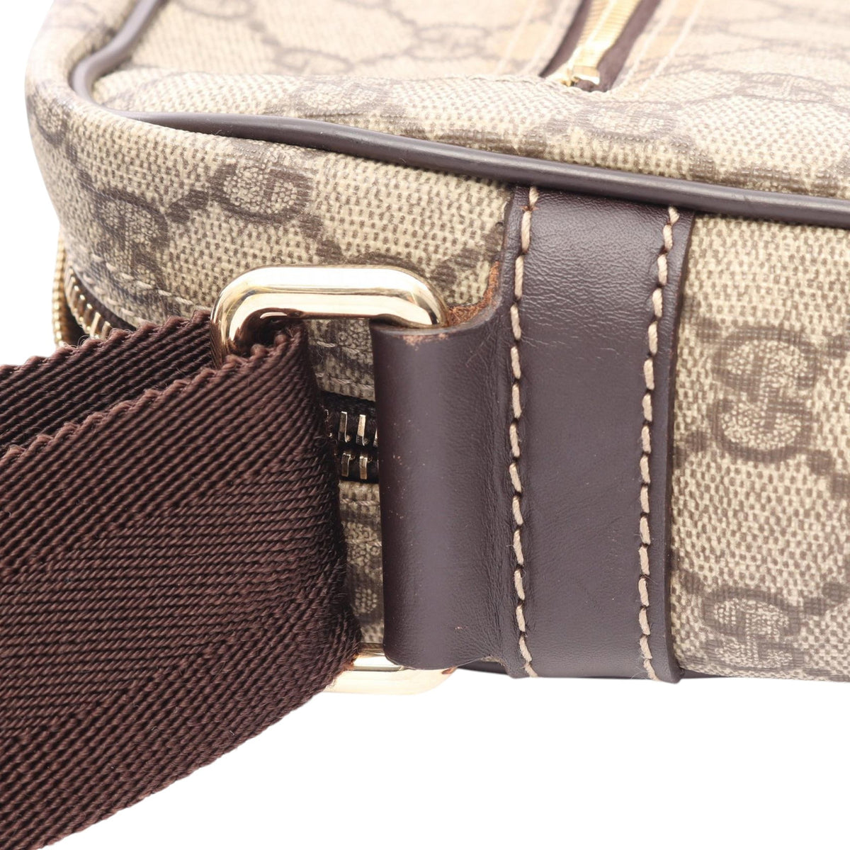 Gucci GG Supreme Crossbody — Beige