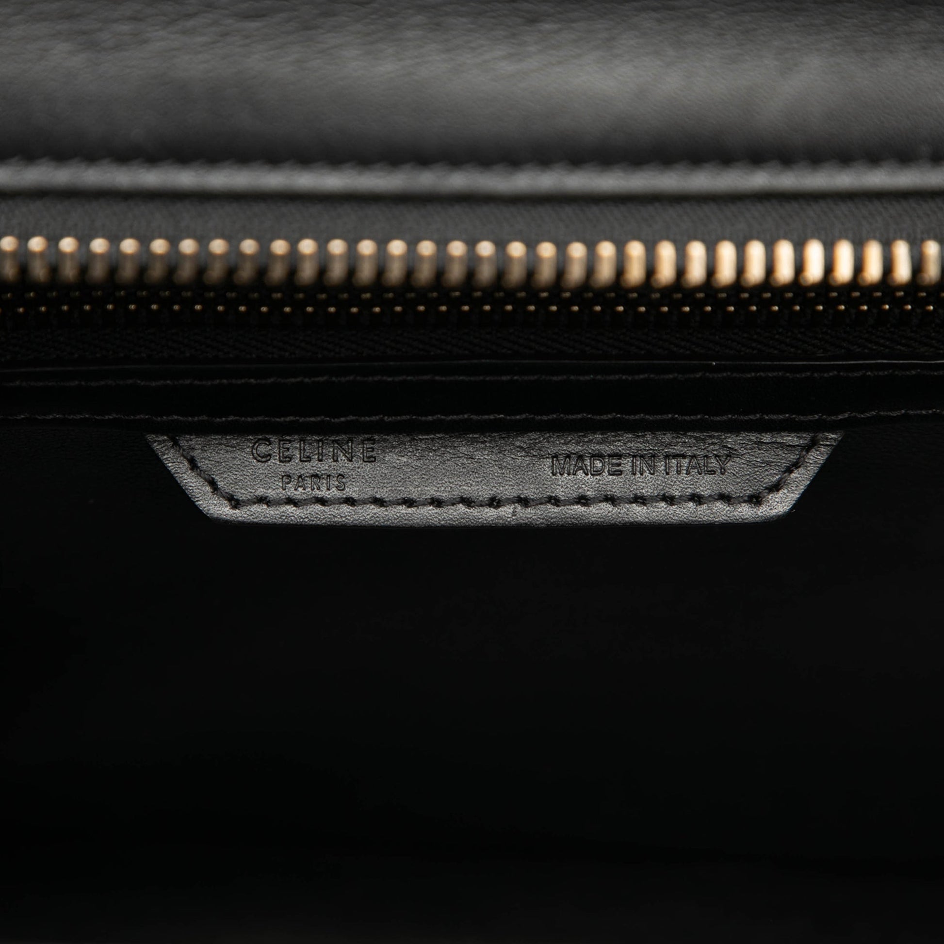Celine Micro Tricolor Calfskin and Nubuck Luggage Tote