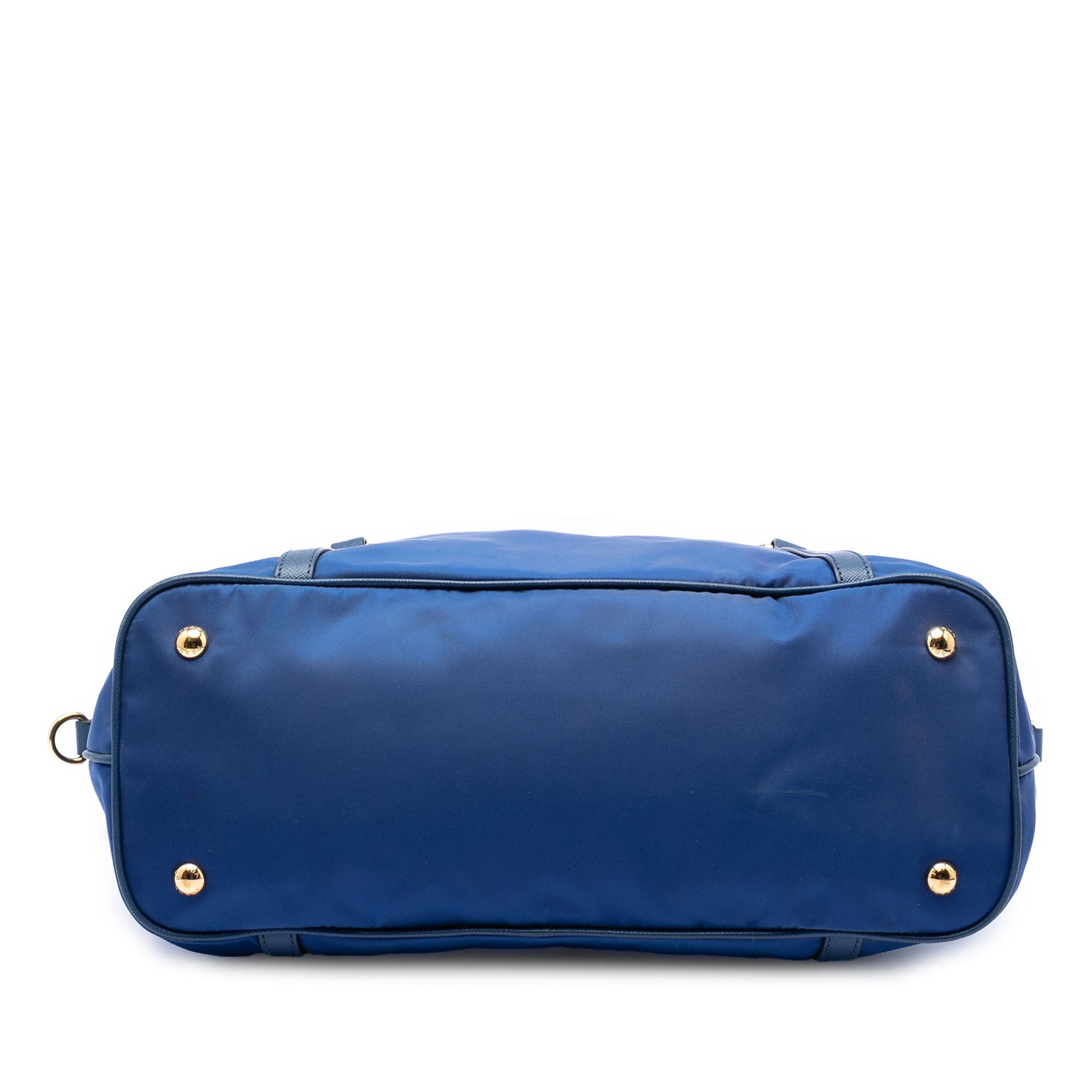 Prada Saffiano Trimmed Tessuto Satchel