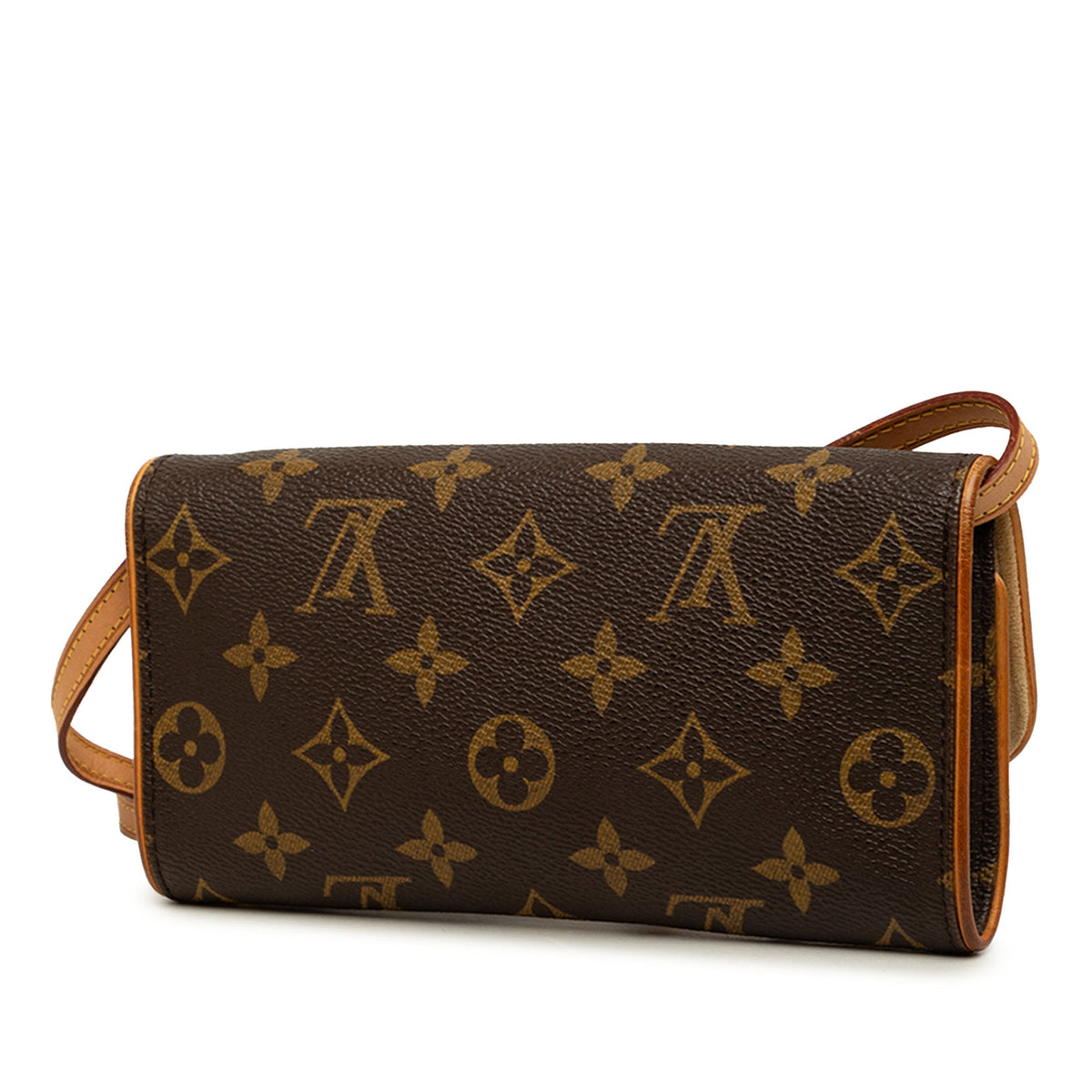 Louis Vuitton Monogram Pochette Twin PM — Brown