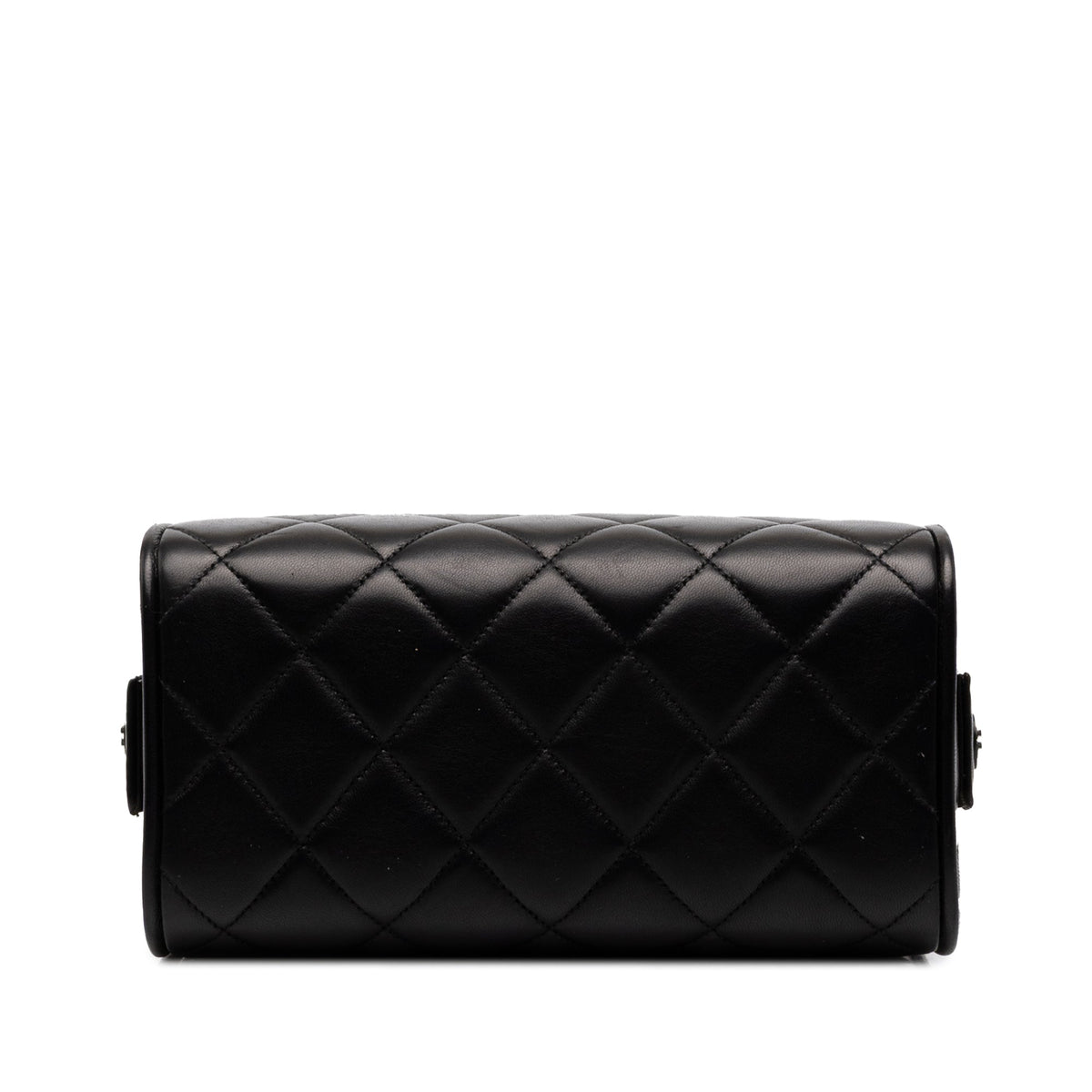 Chanel Quilted Lambskin Leather Box Bag — Black